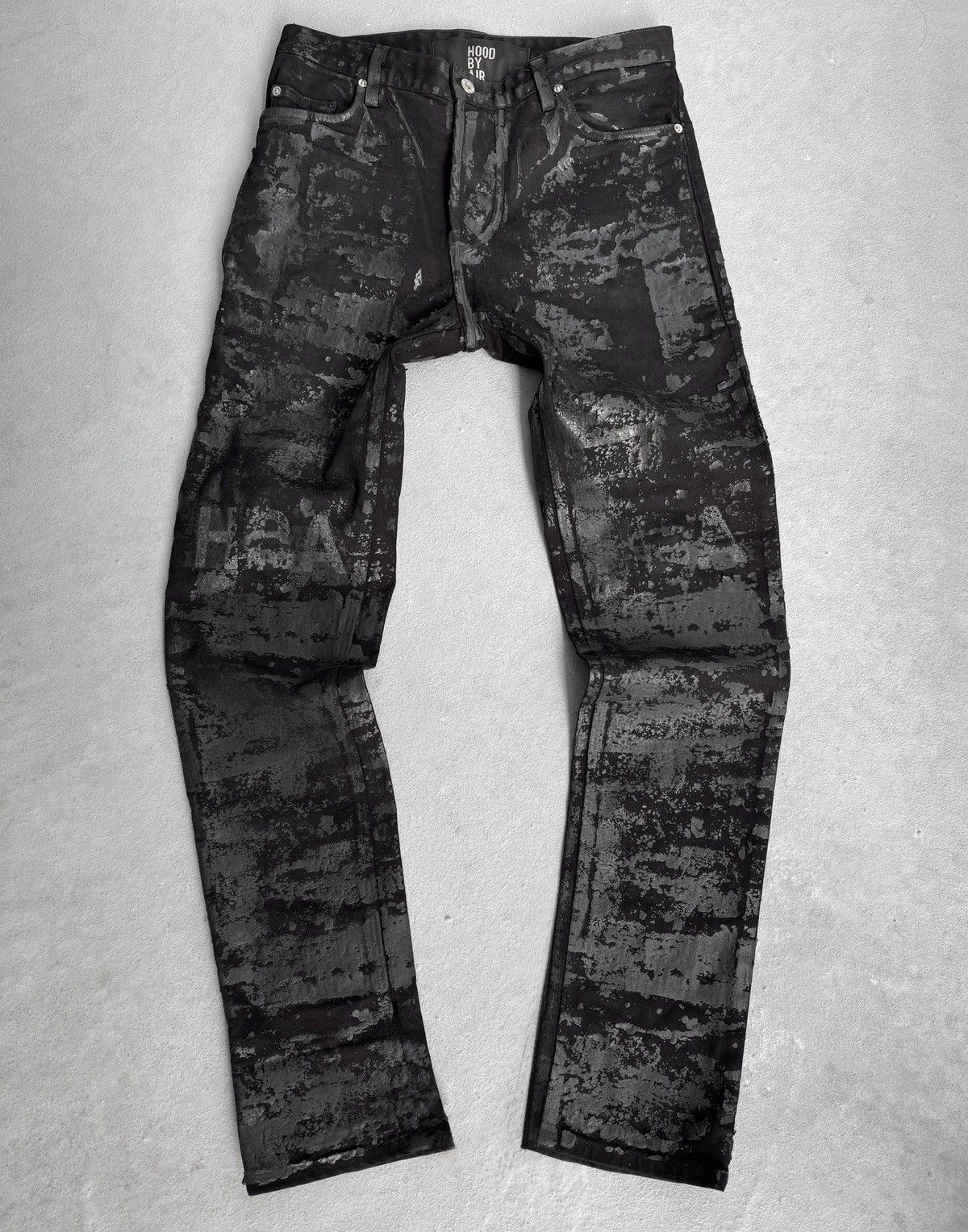 Hood By Air SS15 Logo Mega Waxed Denim