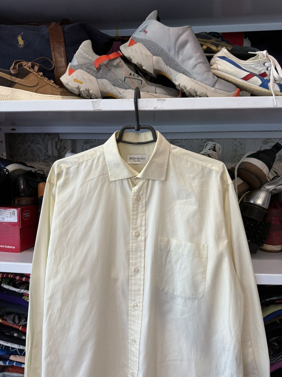 Vintage Yves Saint Laurent Classic Wedding Shirt with Cufflinks Size US L / EU 52-54 / 3 - 21 Thumbnail