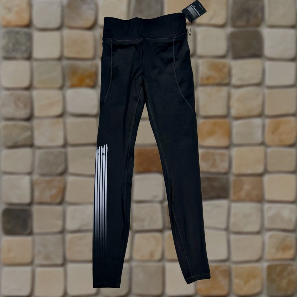 Vintage Savage X Fenty Leggings Women Small Black Stretch Mid Rise Sports By Rihanna Size 28" / US 6 / IT 42 - 1 Thumbnail