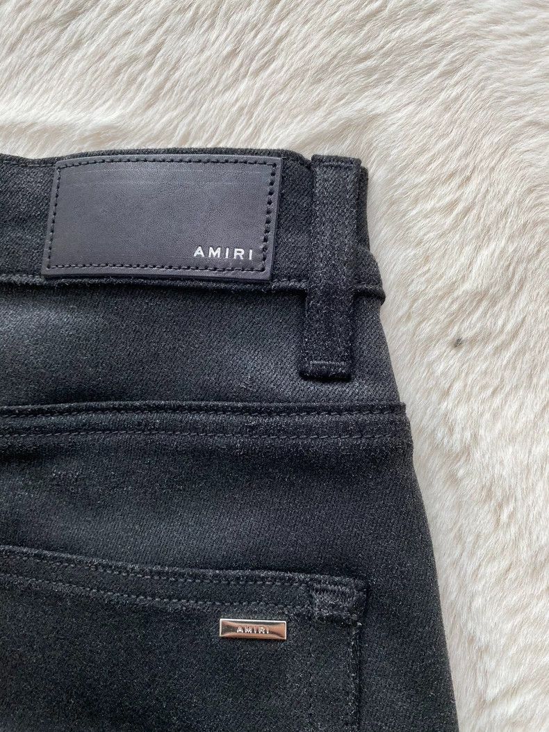 Amiri Amiri Wax Black Glitter mx2 Jean Size US 33 - 3 Thumbnail