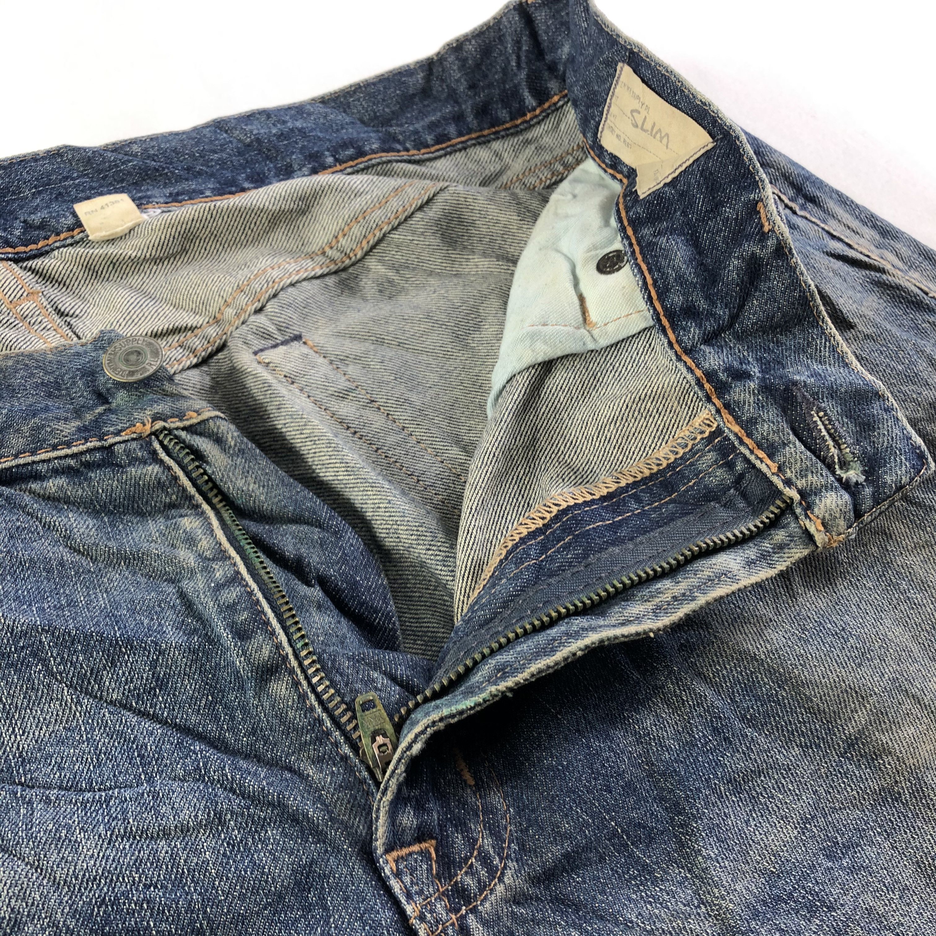 Denim & Supply Ralph Lauren Vintage Denim And Supply Ralph Lauren Selvedge Jeans-JM3709 Size US 37 - 8 Thumbnail