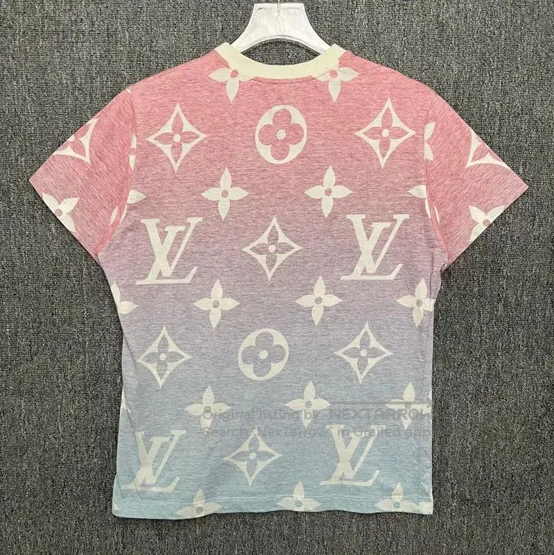 Louis Vuitton Louis Vuitton Pink Cotton Men's T-Shirt . Size US L / EU 52-54 / 3 - 2 Thumbnail