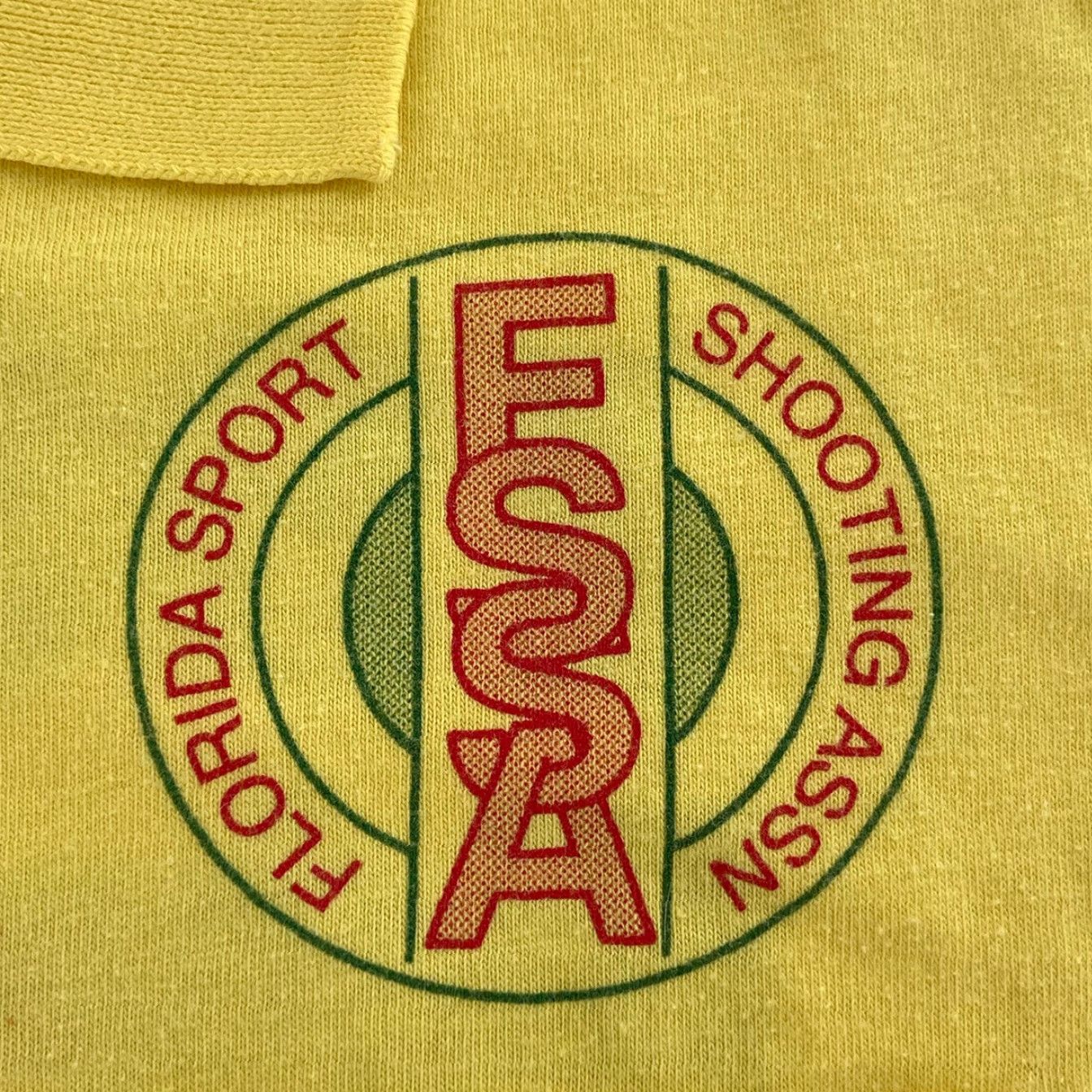 Hanes VINTAGE Men’s Yellow Pocket Polo Shirt Alligator 1994 High Power Rifle Team Large Florida Hunting 90s Sports Outdoor American Classic Size US L / EU 52-54 / 3 - 4 Thumbnail