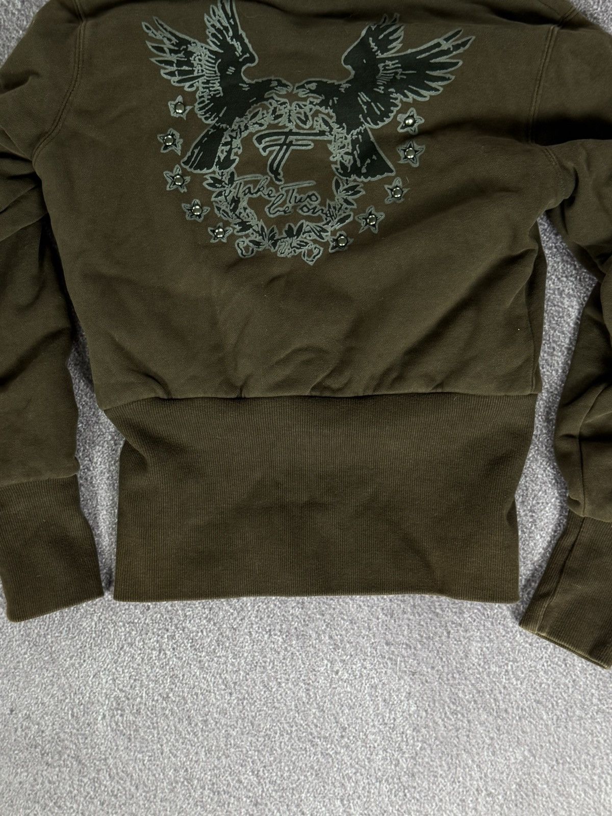 Le Grande Bleu (L.G.B.) 00s Aesthetic Zip Fur Hoodie i6w9 LGB style Faded Size M / US 6-8 / IT 42-44 - 8 Thumbnail