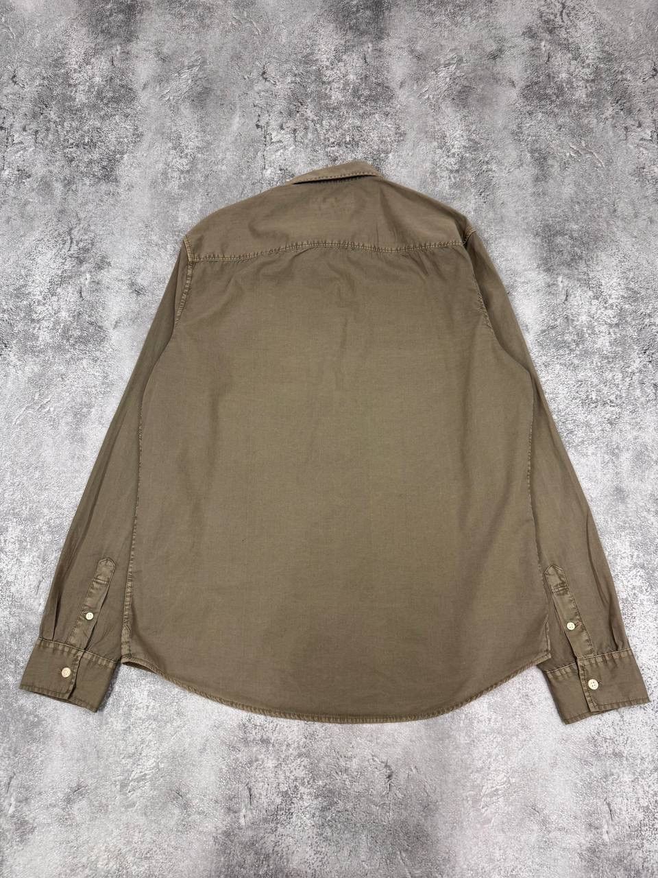 Allsaints AllSaints Men Cotton Shirt Brown Long Sleeve Size S Size US S / EU 44-46 / 1 - 6 Thumbnail