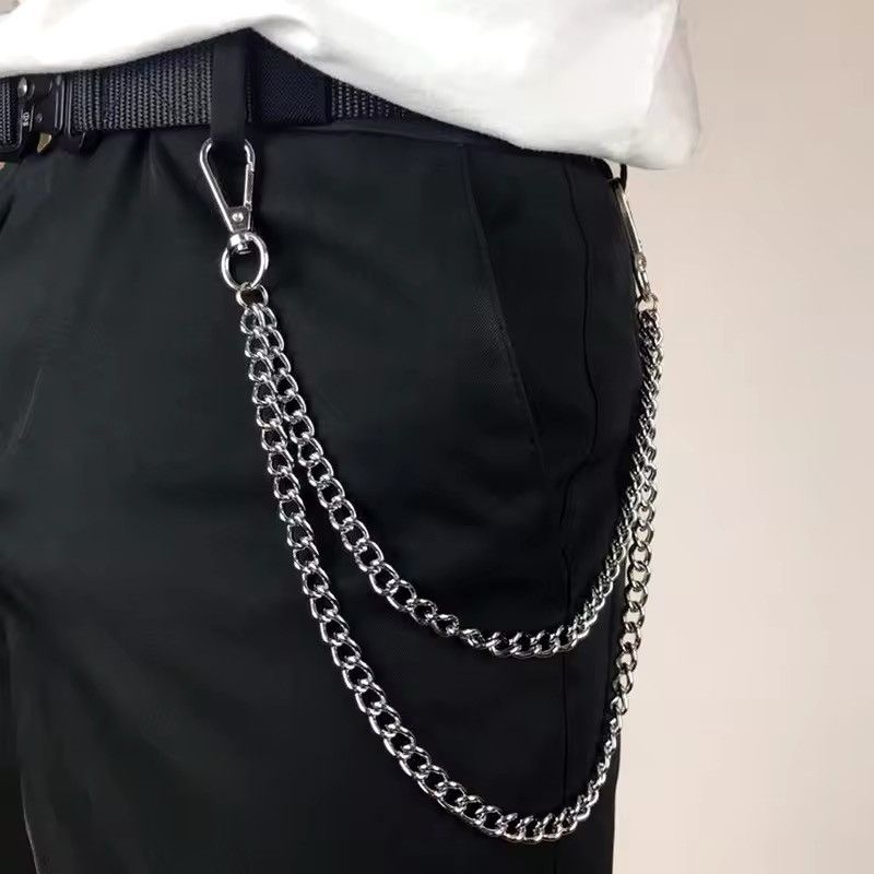 Jewelry Metal Punk Rock Layered Chain Keychains Size ONE SIZE - 1 Thumbnail