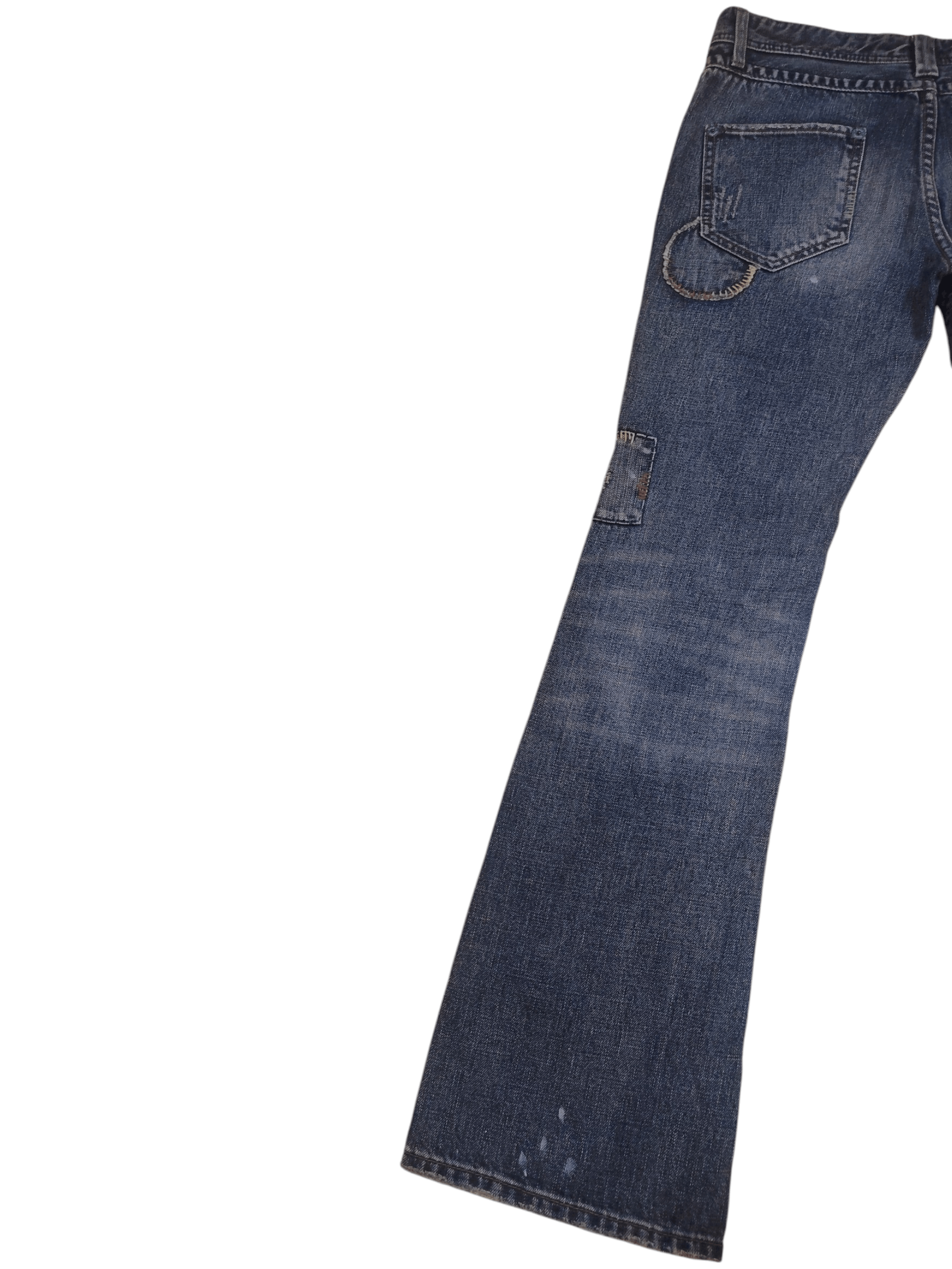 Undercover Rare!!! Back Number Patchwork Boro Flared Jeans Distressed Size US 32 / EU 48 - 12 Thumbnail