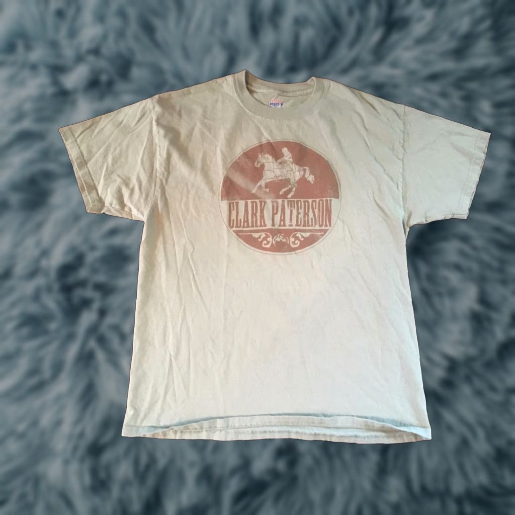 Hanes Clark Paterson Tour Graphic Tee T-Shirt Large Mens Gray Hanes 100% Cotton Nashville Country Music Size US L / EU 52-54 / 3 - 1 Thumbnail