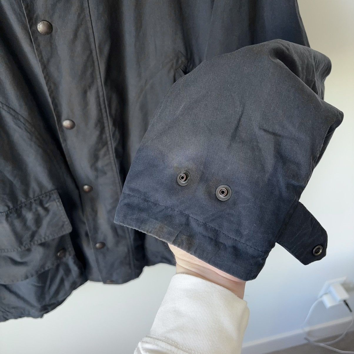 Polo Ralph Lauren Vintage Oilcloth Waxed Cotton Jacket Navy Barn Coat Field Size US XL / EU 56 / 4 - 9 Thumbnail