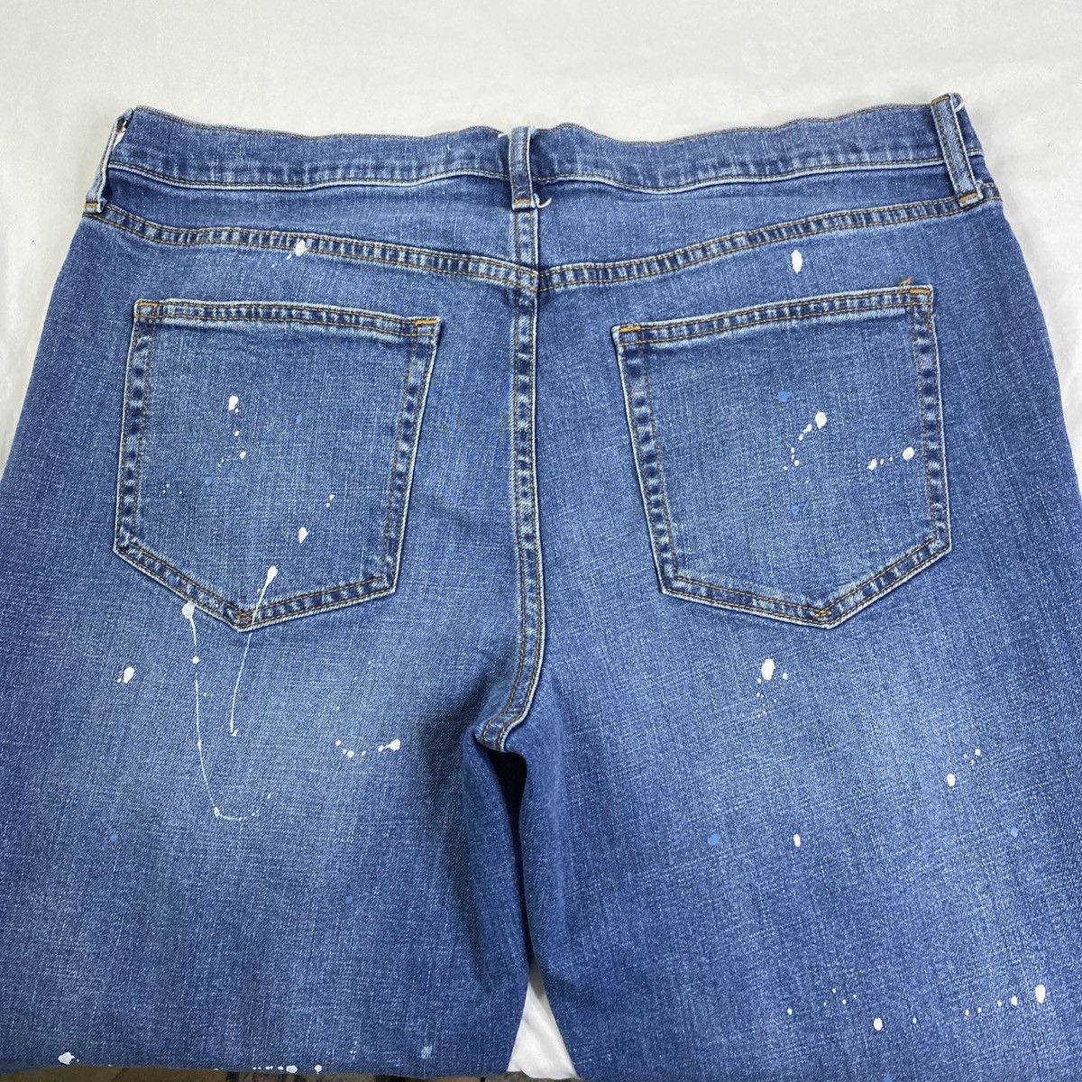 Gap Gap Jeans Woman's Sz 32 Tall Best Girlfriend Paint EUC Size 32" / US 10 / IT 46 - 6 Thumbnail