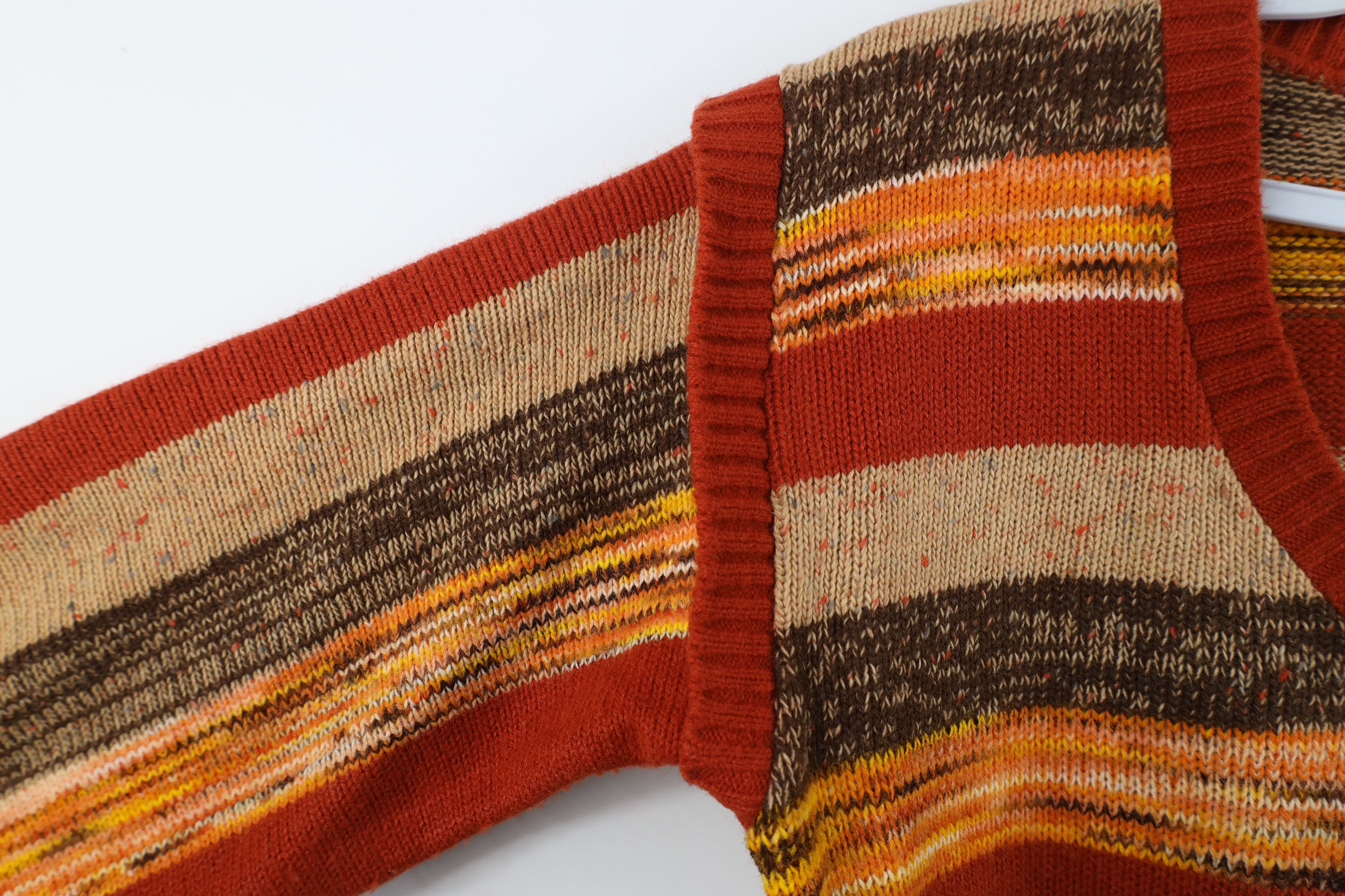 Vintage Vintage 60s 70s Boho Chic Flared Balloon Sleeve Knit Sweater Size M / US 6-8 / IT 42-44 - 5 Thumbnail