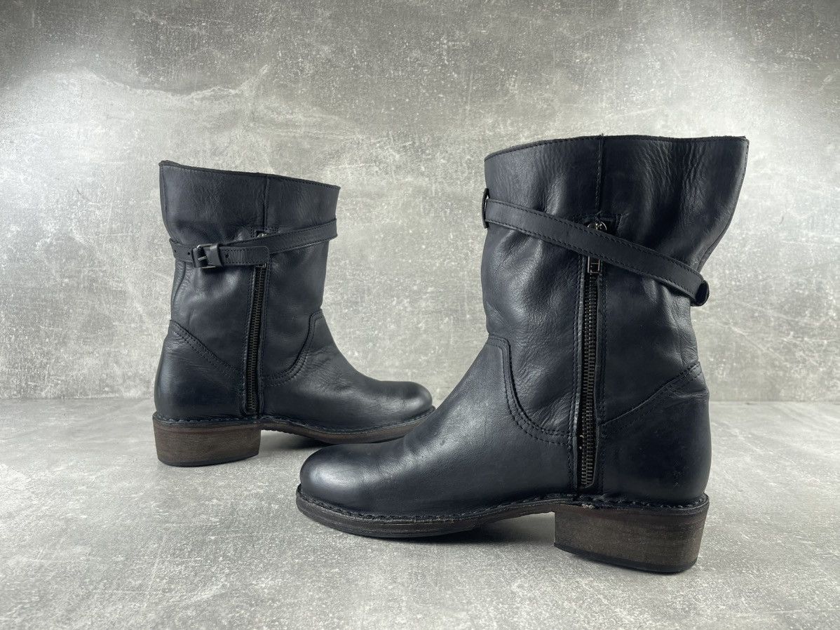 Other Avant Garde Cuezza Handmade Leather Engineer Boots Black Size US 9 / IT 39 - 5 Thumbnail