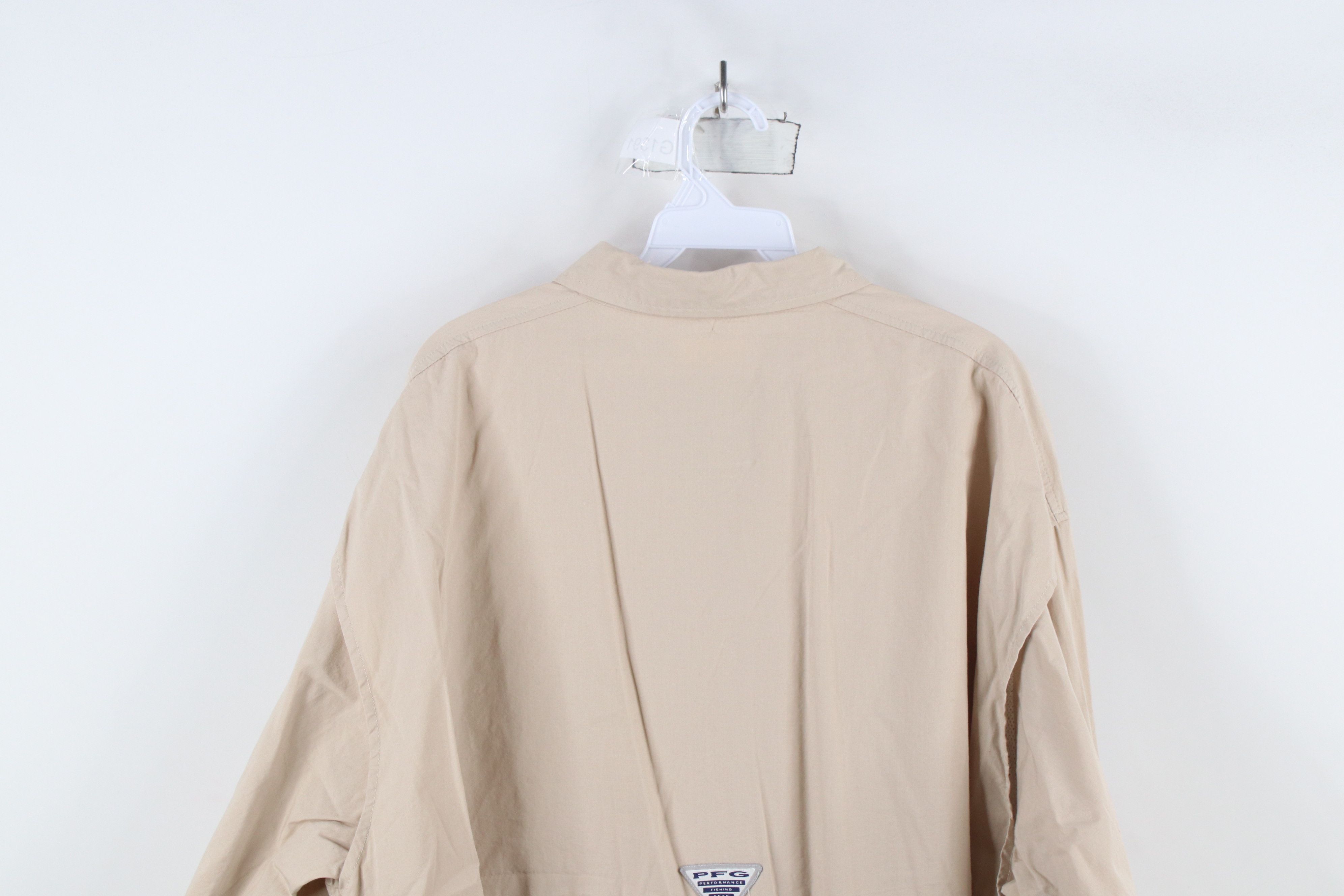 Columbia × Vintage Columbia PFG Performance Gear Button Shirt Beige Khaki Size US XL / EU 56 / 4 - 14 Thumbnail