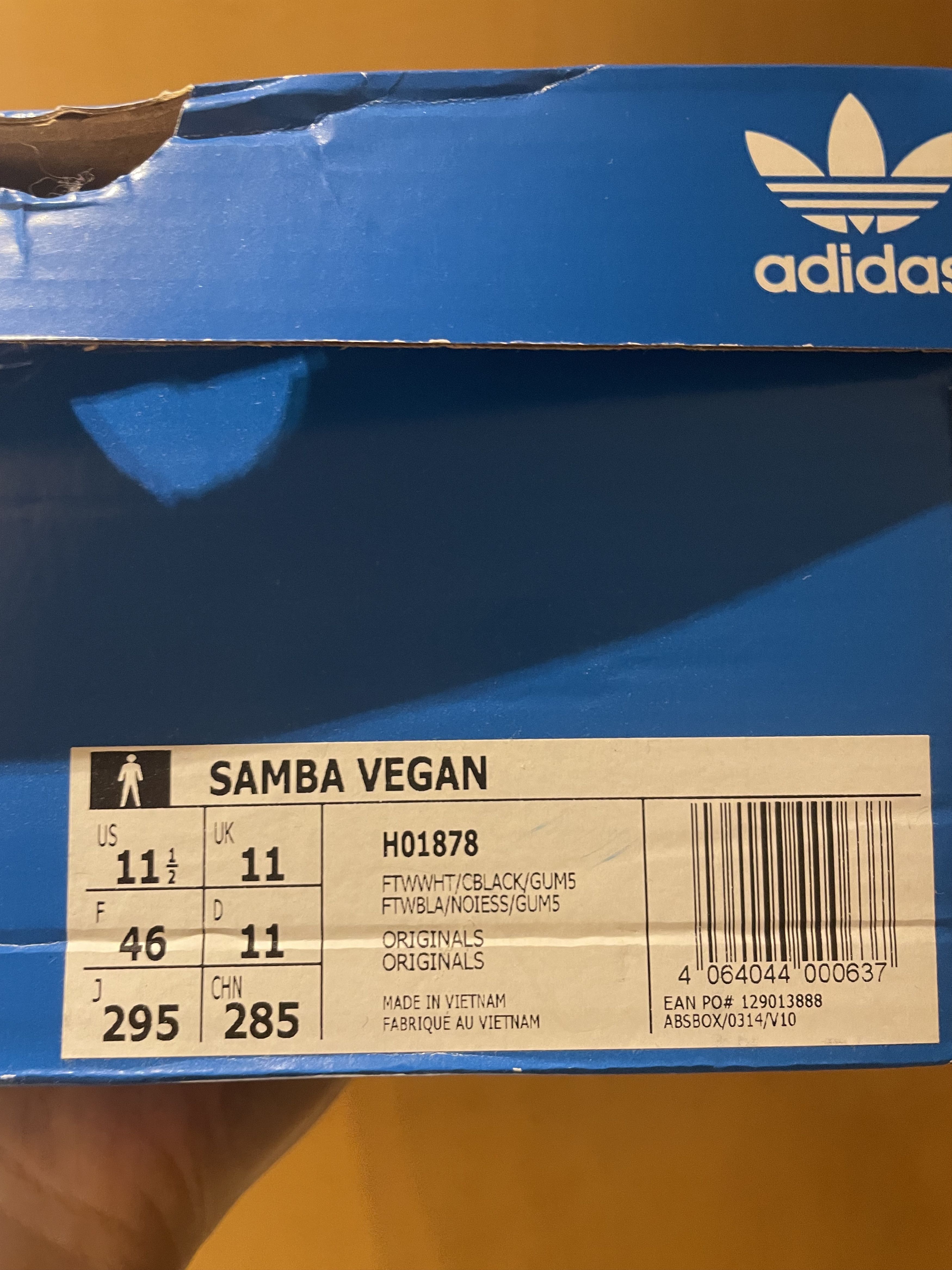 Adidas ADIDAS SAMBA VEGAN OG GERMAN ARMY TRAINERS Size US 12 / EU 45 - 12 Thumbnail