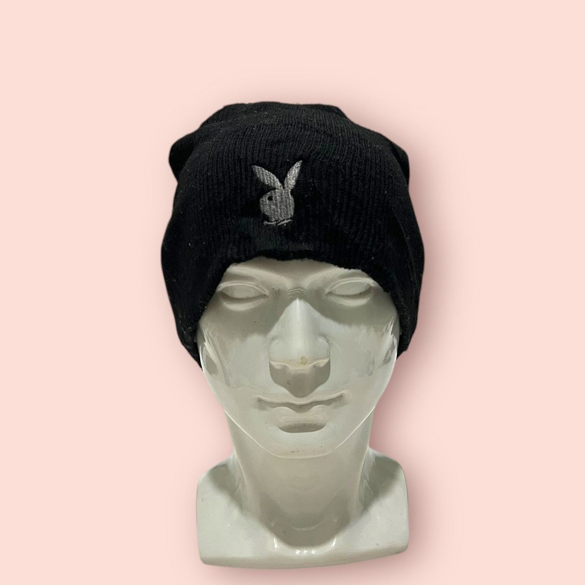 Playboy × Vintage VINTAGE PLAYBOY SILVER BUNNY LOGO BEANIE Size ONE SIZE - 2 Thumbnail