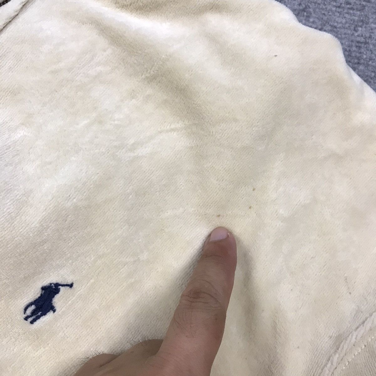 Polo Ralph Lauren Polo by Ralph Lauren Cream Zip Hoodies jacket Size US L / EU 52-54 / 3 - 11 Thumbnail