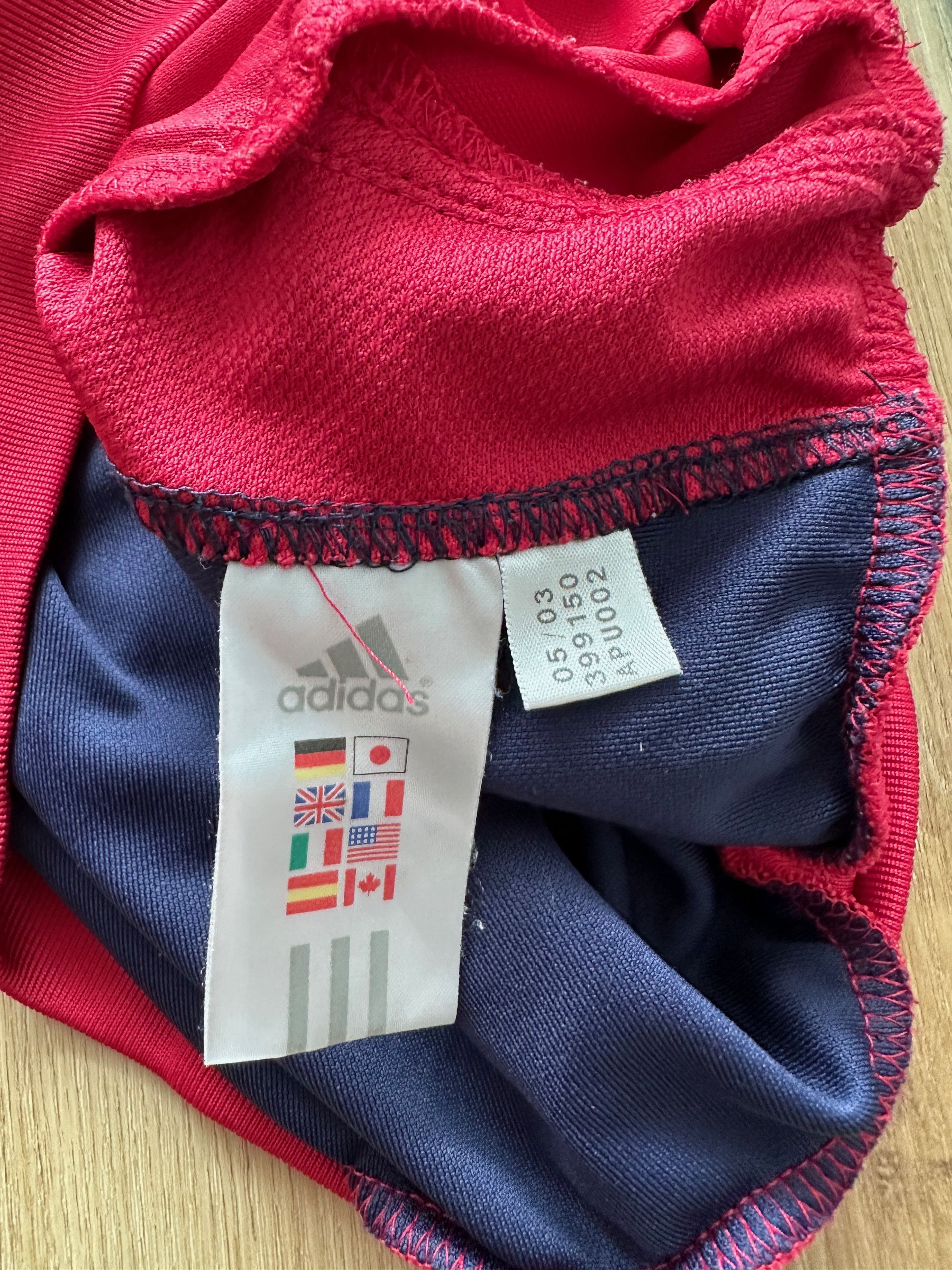 Adidas 2003 Adidas Bayern Munchen Munich track top athletic jacket Size US M / EU 48-50 / 2 - 13 Thumbnail