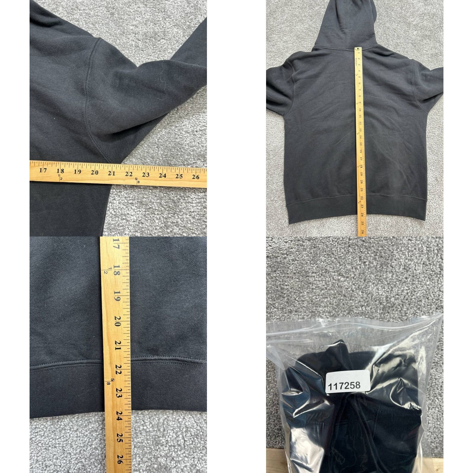 Adidas Adidas Essentials Hoodie Womens Small Black Cotton Casual Size S / US 4 / IT 40 - 8 Thumbnail