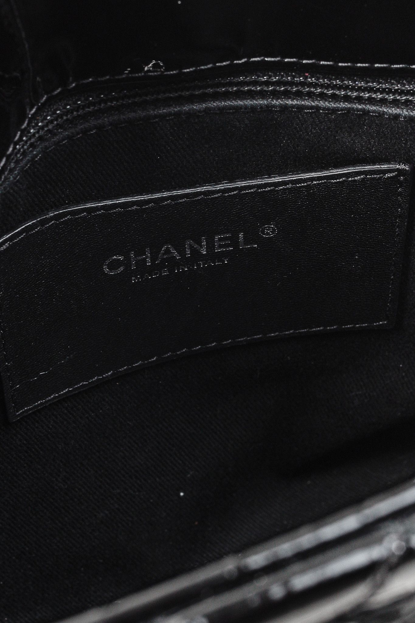 Chanel Chanel Just Mademoiselle Quilted Patent Leather Handbag Size ONE SIZE - 12 Thumbnail