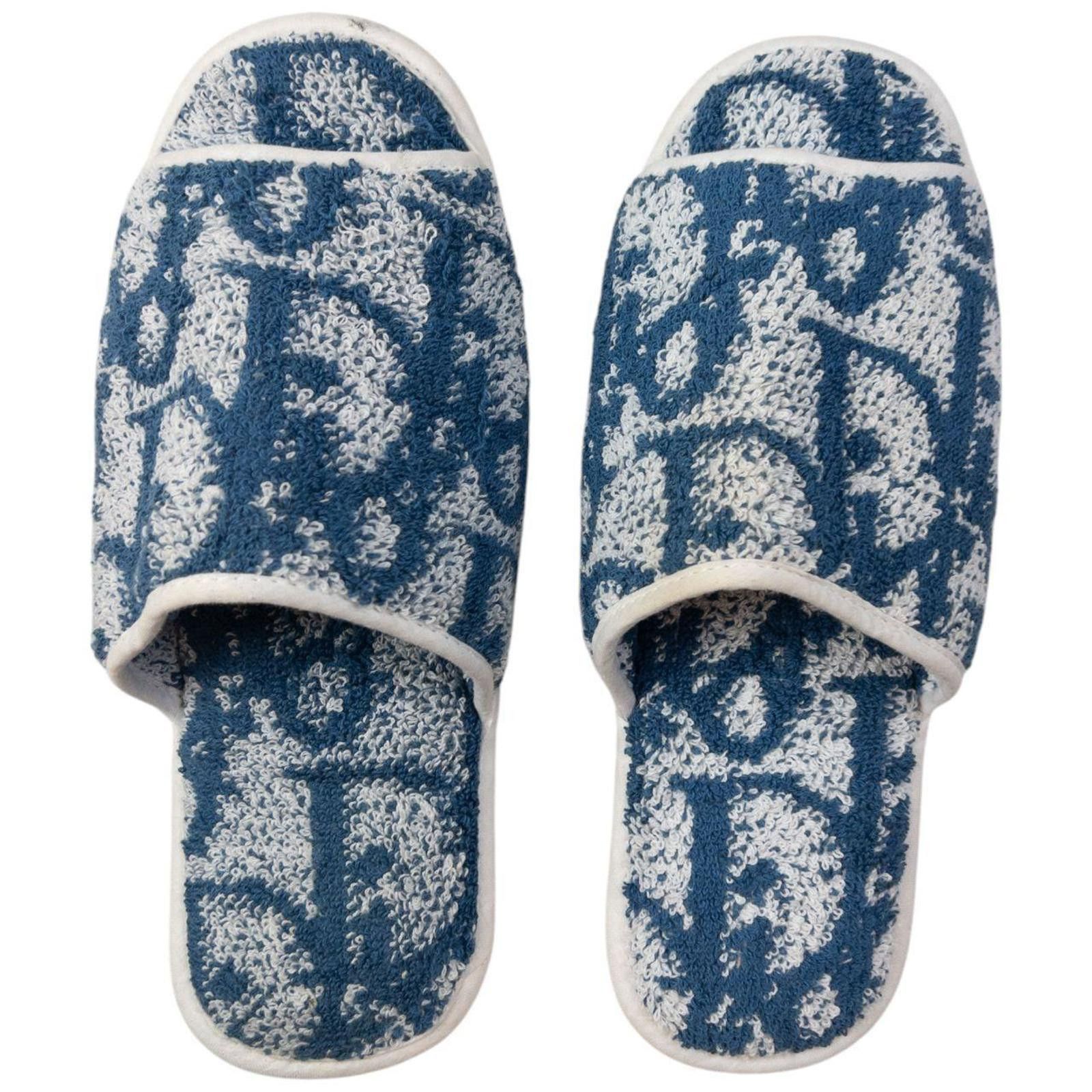 Dior Vintage Dior Monogram Terry Cloth Slippers Size UK 10 Size US 11 / EU 44 - 7 Thumbnail