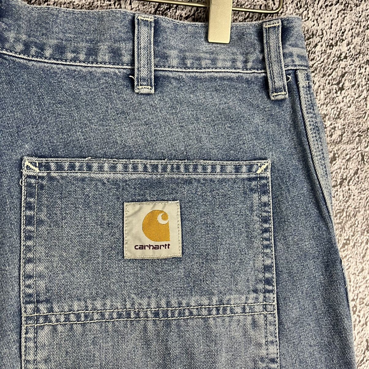 Carhartt × Carhartt Wip × Vintage ⭐️VINTAGE⭐️ Carhartt WIP Blue Denim carpenter pocket Jeans Size US 32 / EU 48 - 10 Thumbnail