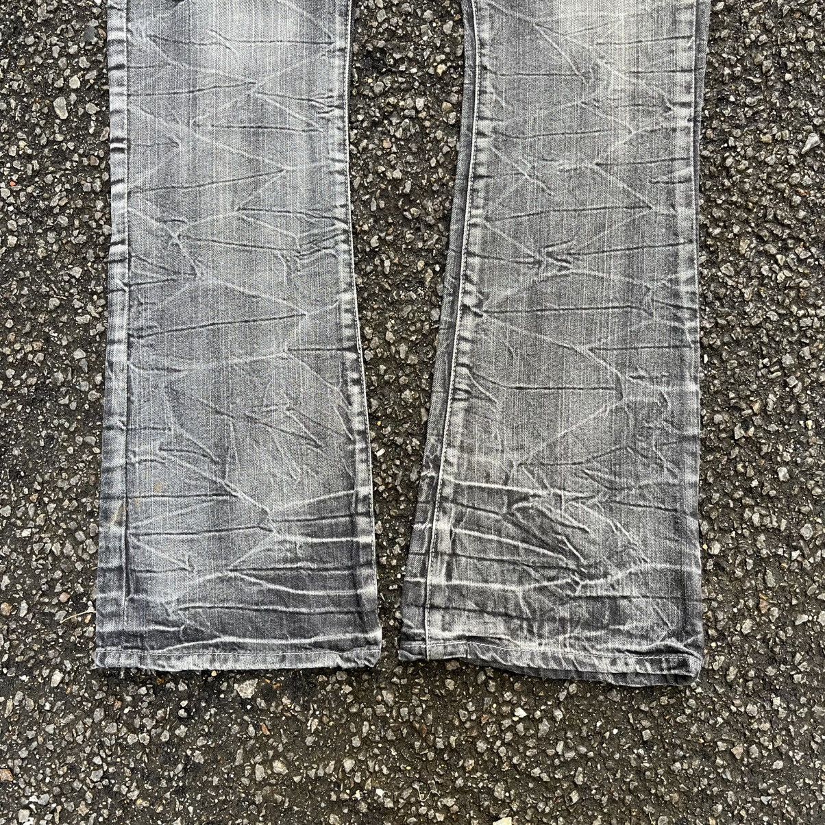 Hysteric Glamour Flared Jack Serika Artist Work Spider Web Distressed Jeans Size US 32 / EU 48 - 2 Thumbnail