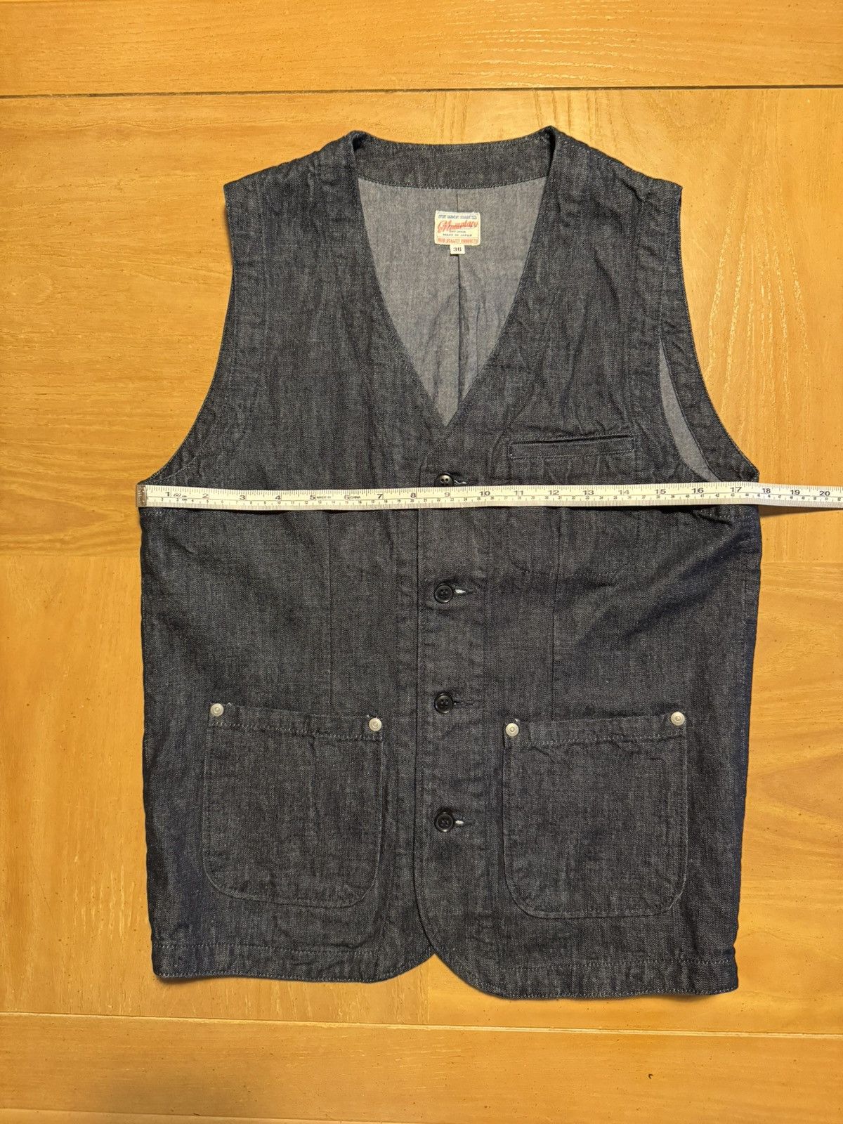 Momotaro Jeans Momotaro 11oz DENIM VEST - 04-063 Size US XS / EU 42 / 0 - 9 Thumbnail