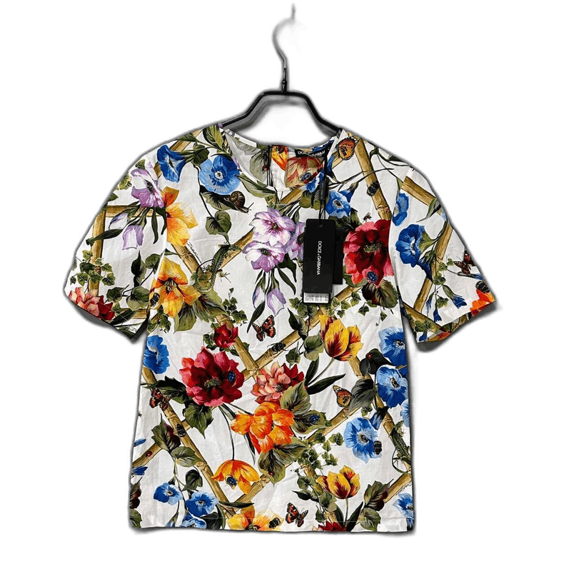 Floral Short Sleeve Top by Dolce & Gabbana