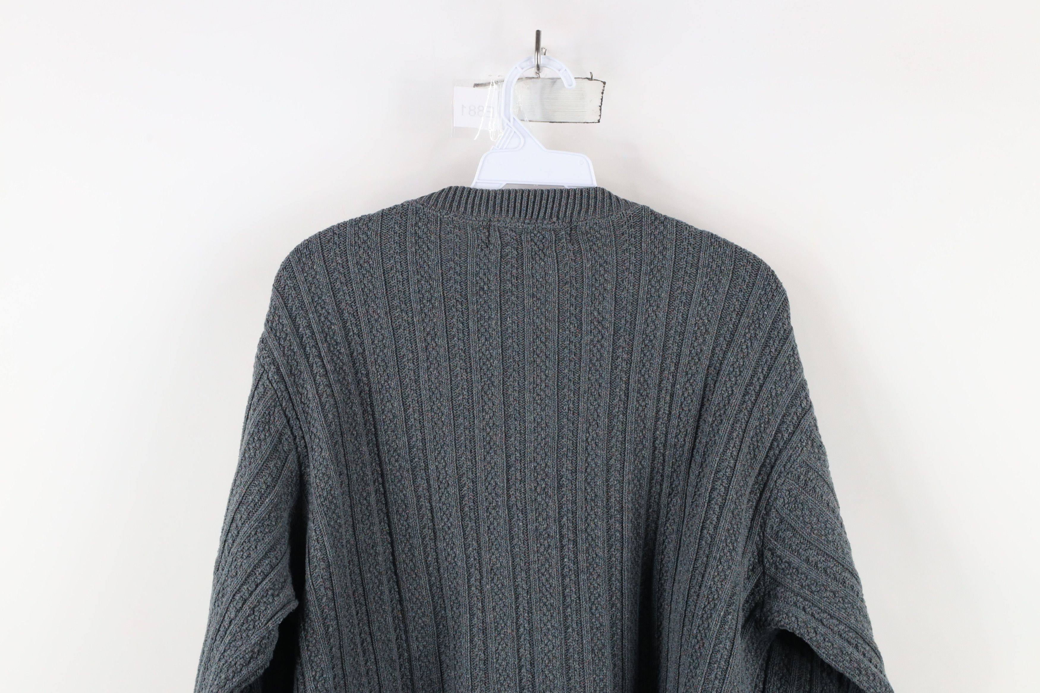 Vintage Vintage 90s Streetwear Fleck Ribbed Knit Henley Sweater USA Size US M / EU 48-50 / 2 - 9 Thumbnail
