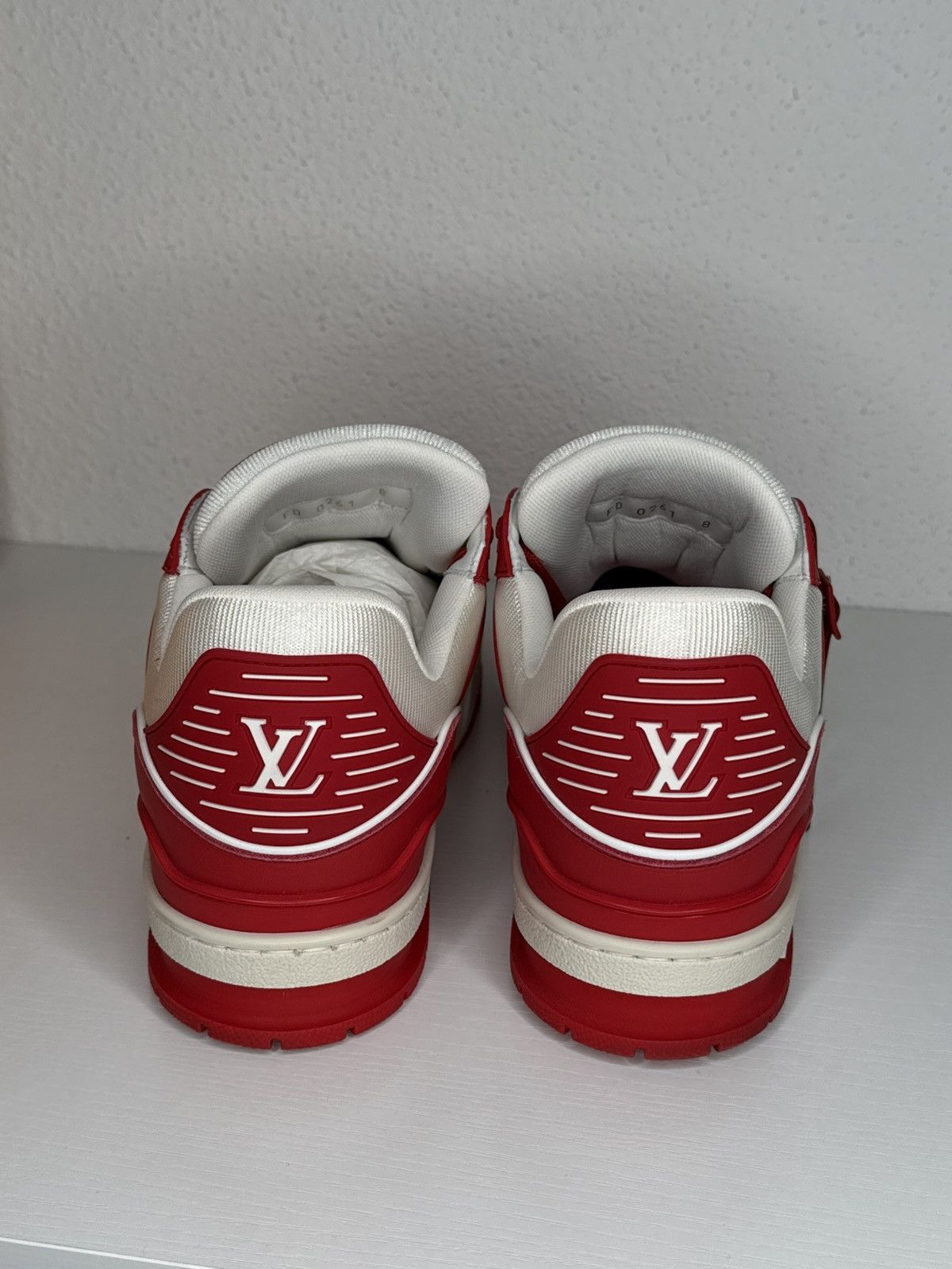 Louis Vuitton Louis Vuitton LV Trainer Product Red Size US 9.5 / EU 42-43 - 3 Thumbnail