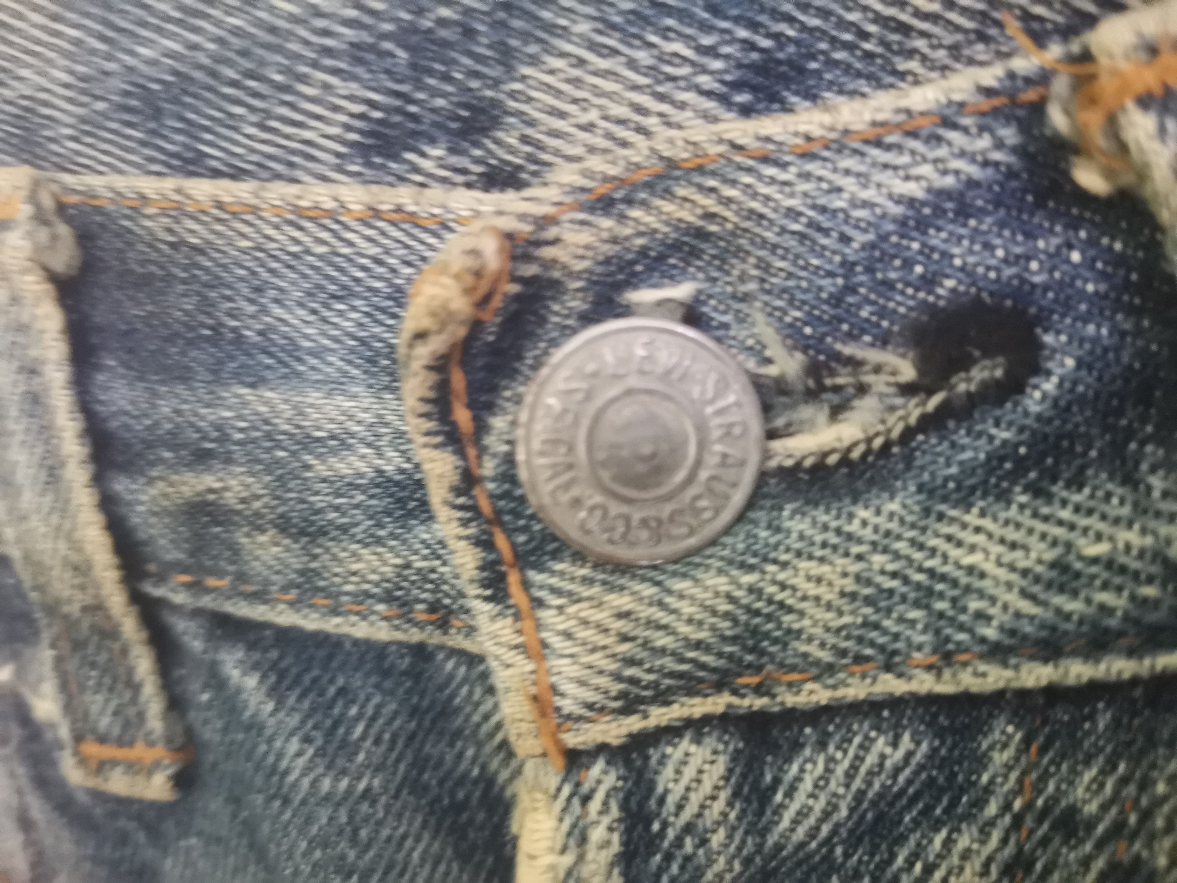 Levi's Vintage Clothing × Vintage Rare vintage 70s Levi's red line small e stemp button no 2 Size US 29 - 11 Thumbnail