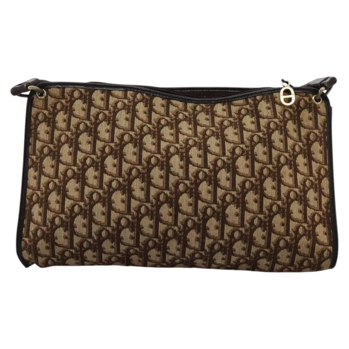 Dior DIOR Trotter Canvas Shoulder Bag Brown Size ONE SIZE - 2 Thumbnail