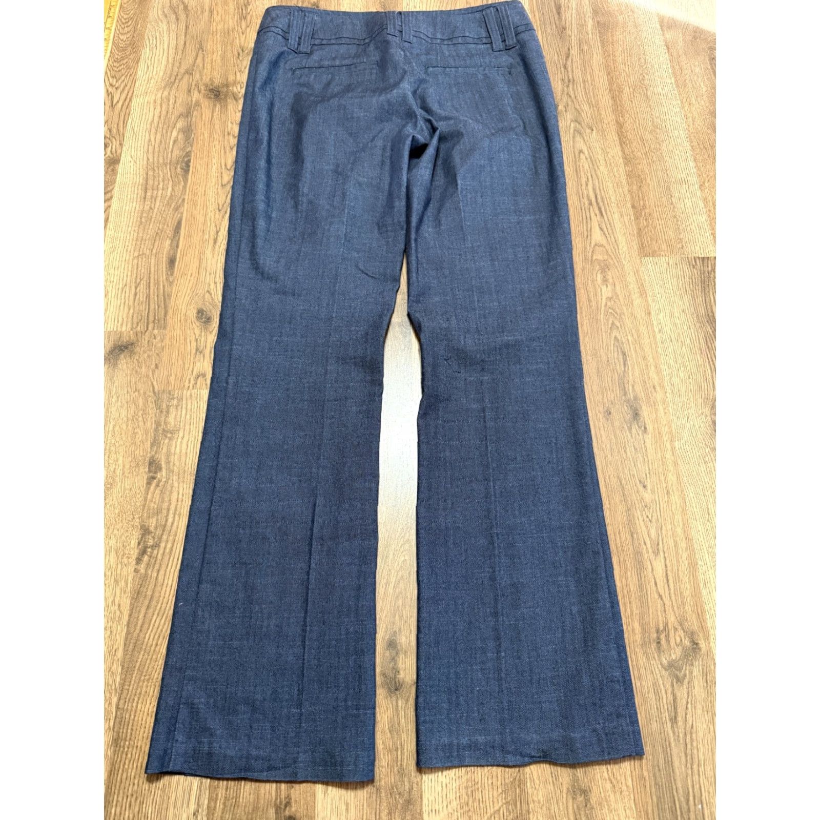 Vintage Maurices Pants Women's 7/8R Blue Pleated Dress Pants 41" Length Size 28" / US 6 / IT 42 - 2 Thumbnail