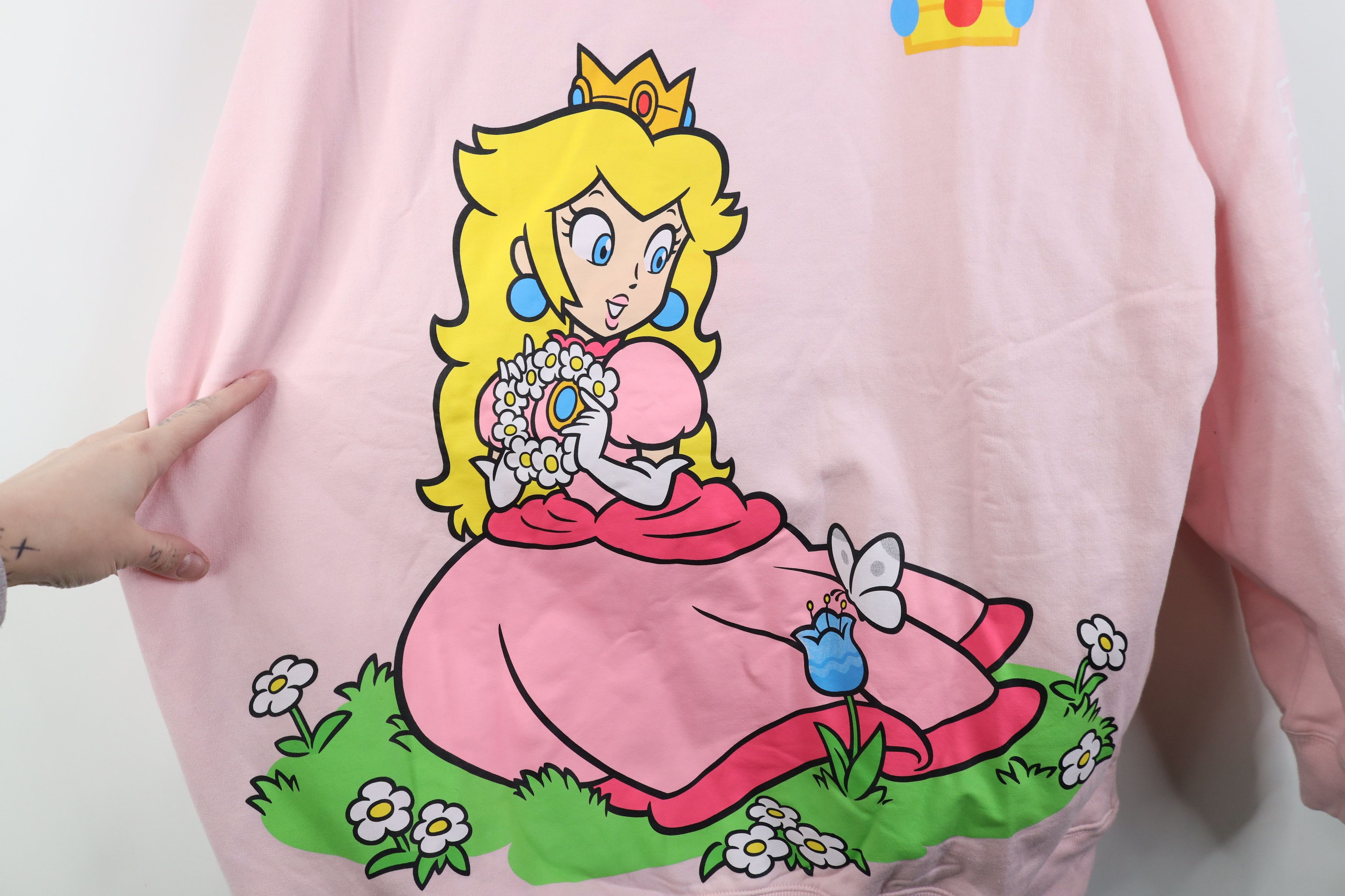 Nintendo Y2K Nintendo Super Mario Princess Peach Video Game Hoodie Size XXL / US 16-18 / IT 52-54 - 7 Thumbnail