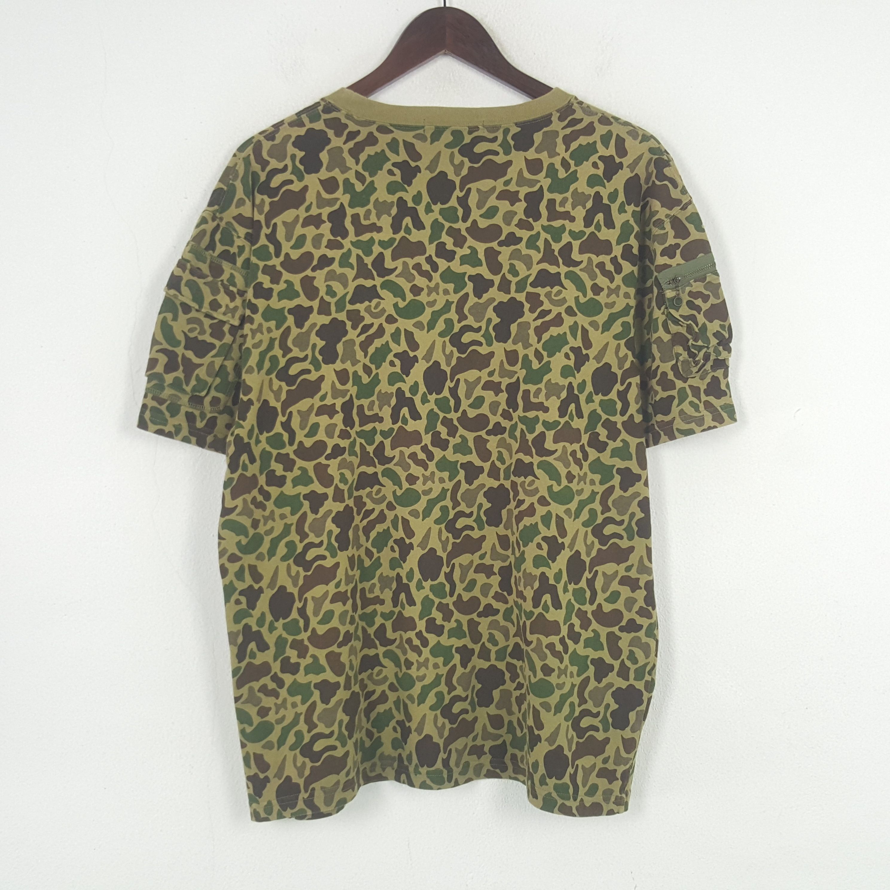 Global Work × Vintage Vintage Global Work Camo Tshirt Size US XL / EU 56 / 4 - 3 Thumbnail