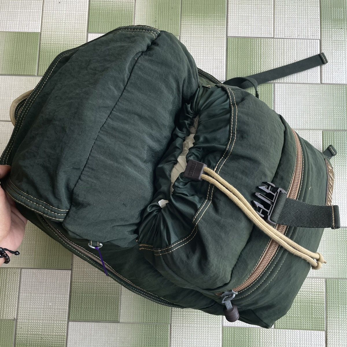 Japanese Brand ❗️ RARE GREEN ARMY HEDGREN BY XAVIER KEGELS BACKPACK Size ONE SIZE - 9 Thumbnail