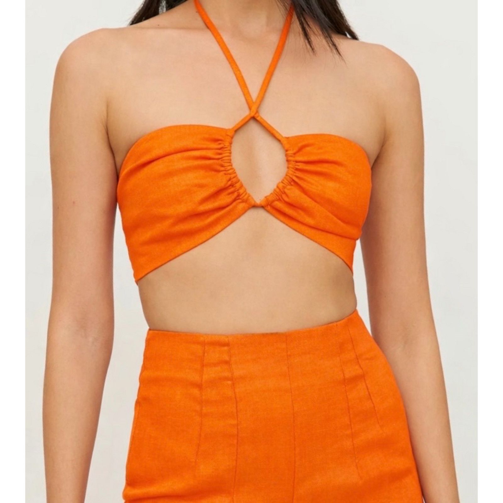 Reformation Reformation Isabel citrus orange halter bralette medium Size M / US 6-8 / IT 42-44 - 2 Thumbnail