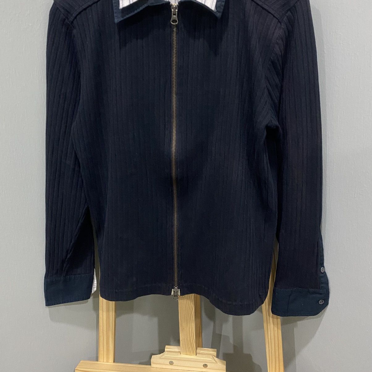 semanticdesign Semantic Design Hybrid Knit Zip Up Jacket Ribbed Pleated Size US S / EU 44-46 / 1 - 4 Thumbnail