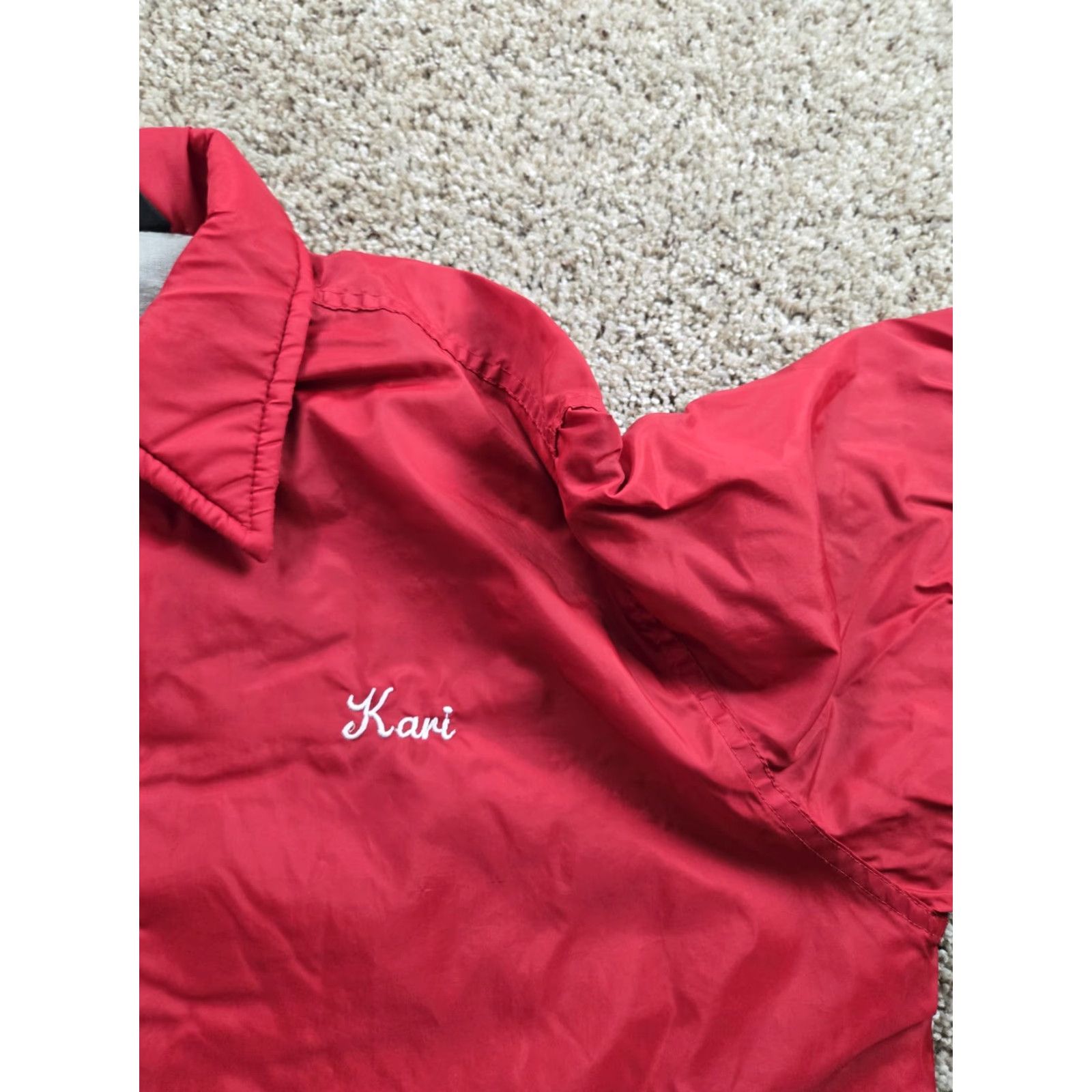 Dunbrooke VINTAGE Dunbrooke Pla-Jac Jacket Men M Red Windbreaker Snap Front Lined 80s Size US M / EU 48-50 / 2 - 5 Thumbnail