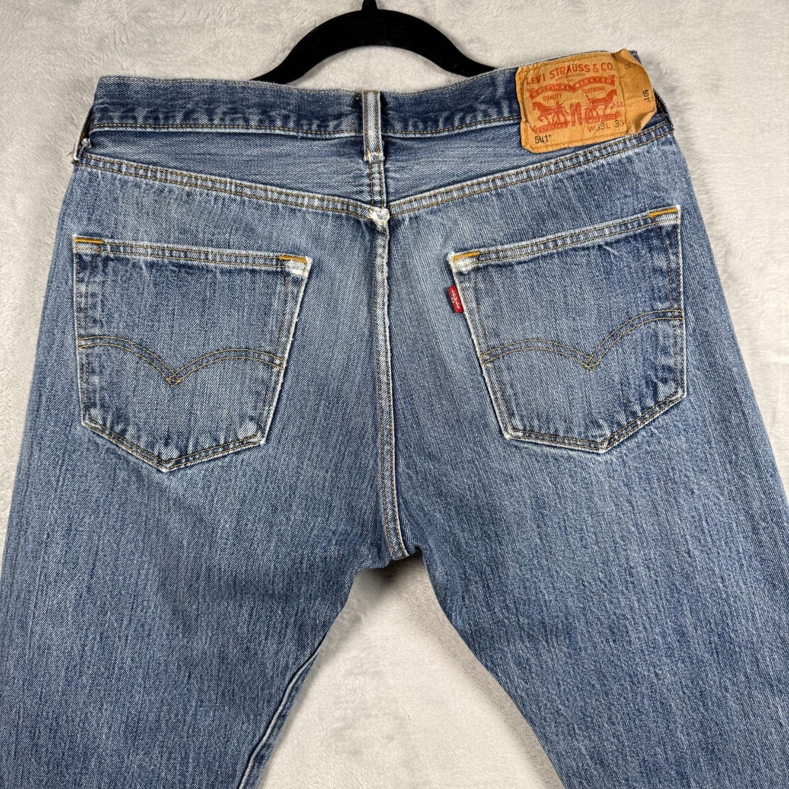 Levi's Vintage Levi’s 501 Original Straight Jeans Men’s 33x30 Size US 33 - 1 Thumbnail
