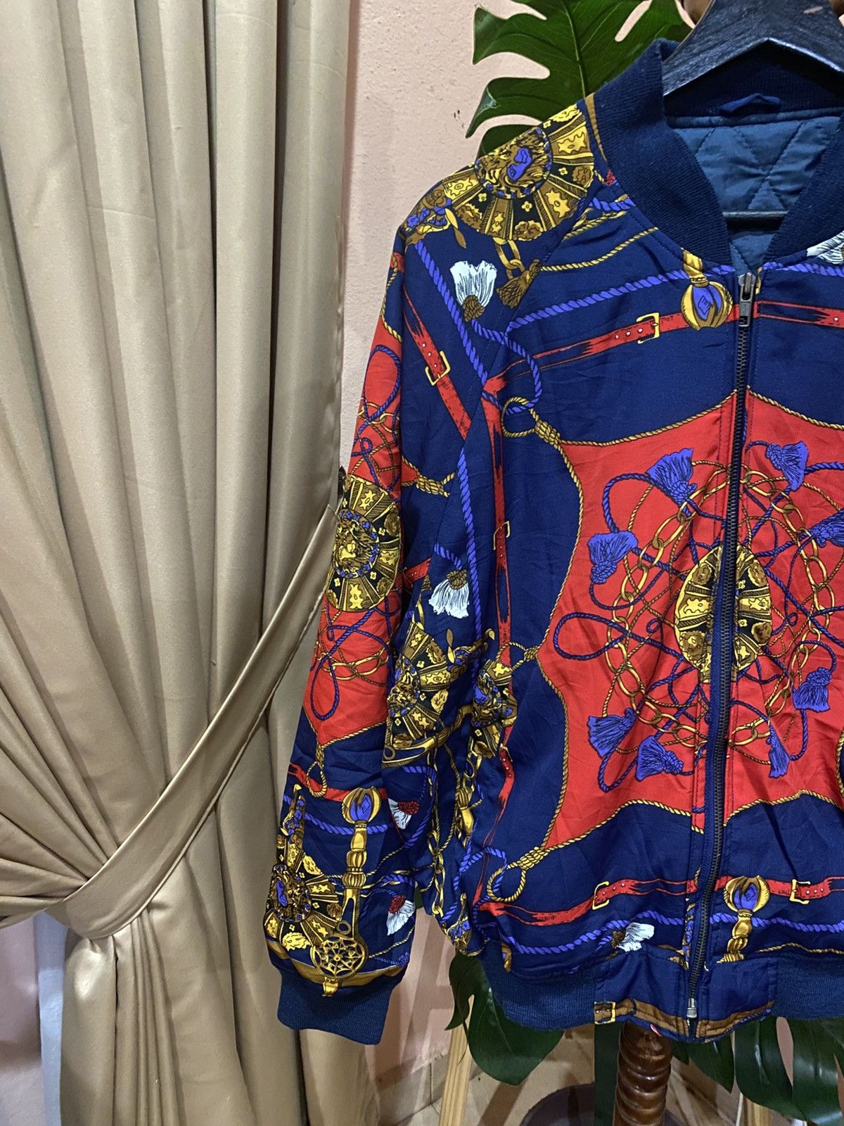 Japanese Brand Vintage SAFARIROOKIE Baroque Print Bomber Jacket Size US M / EU 48-50 / 2 - 5 Thumbnail