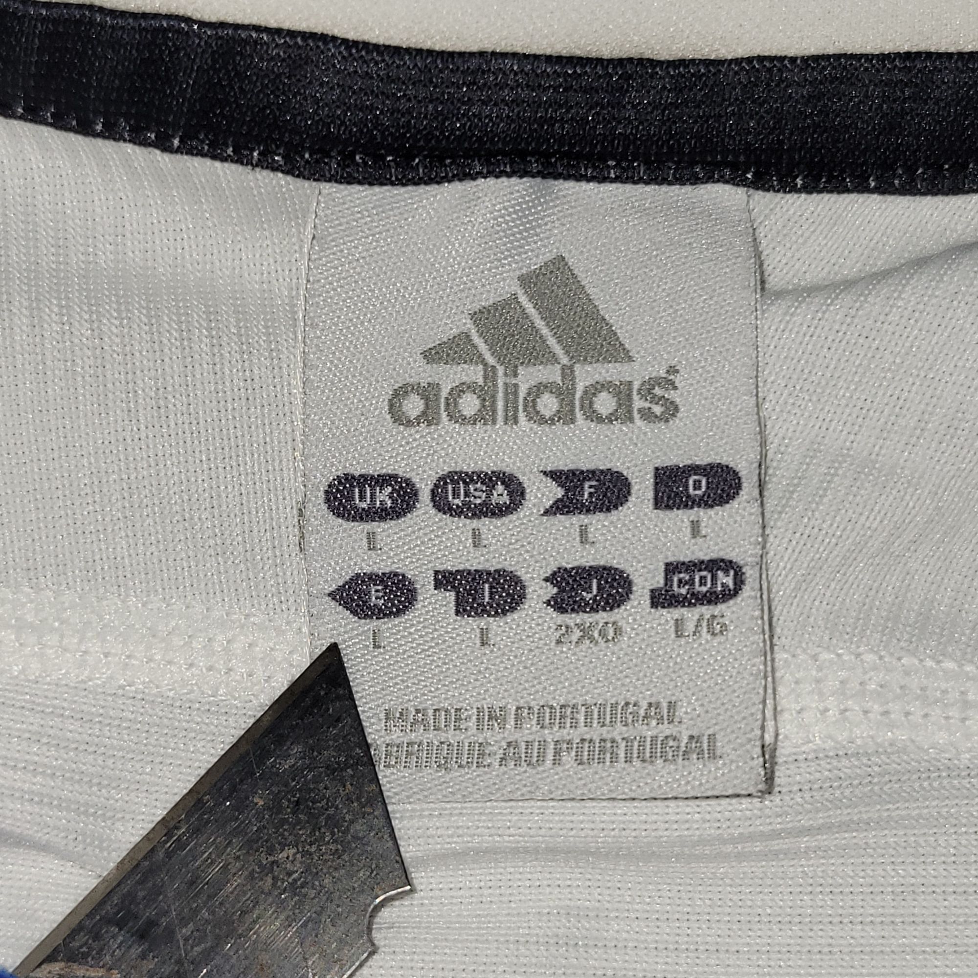 Adidas Zidane Real Madrid 2003 2004 UEFA Long Sleeve Soccer Jersey Size US L / EU 52-54 / 3 - 7 Thumbnail