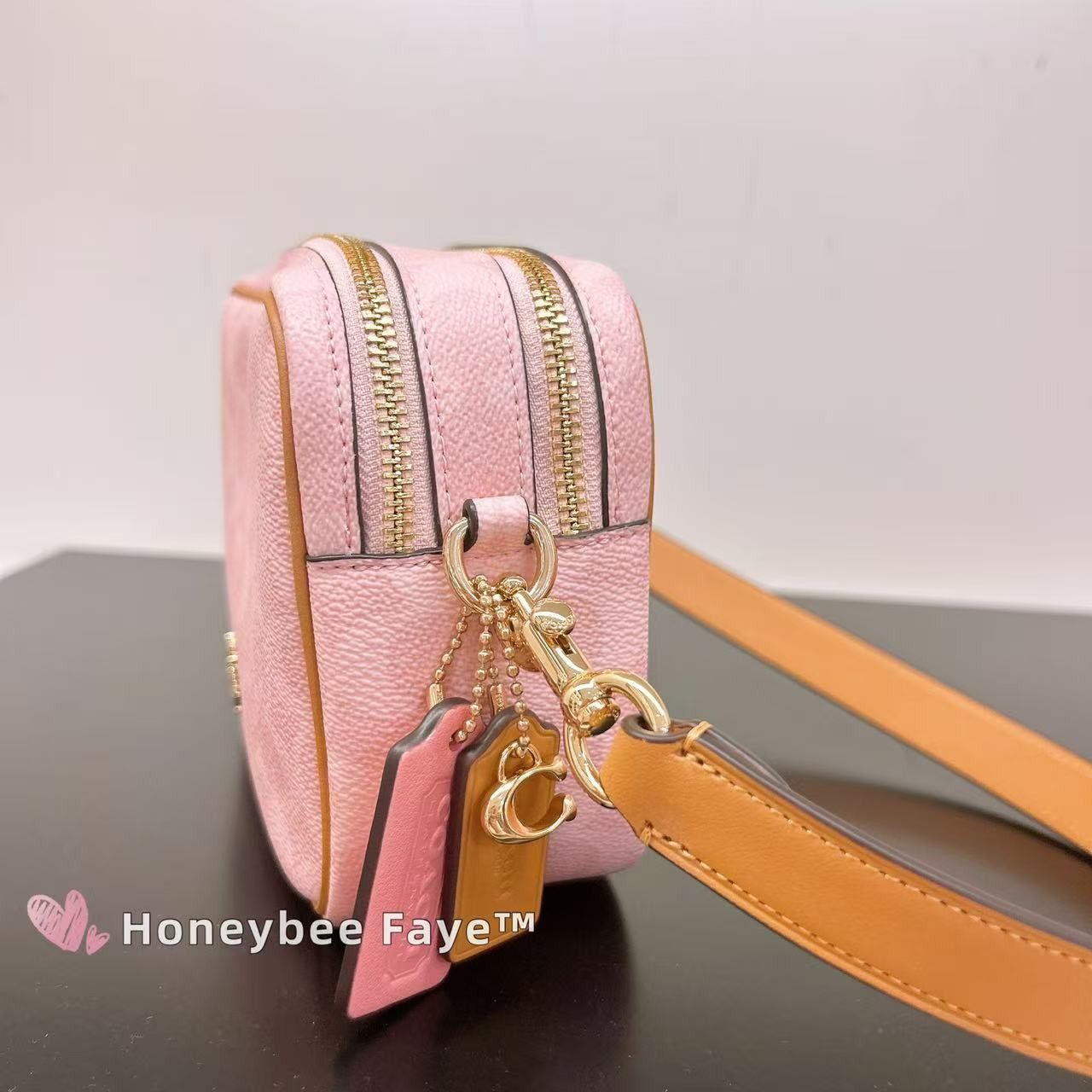 Coach Mini Carey Crossbody Bag In Signature Canvas With Charms Size ONE SIZE - 3 Thumbnail