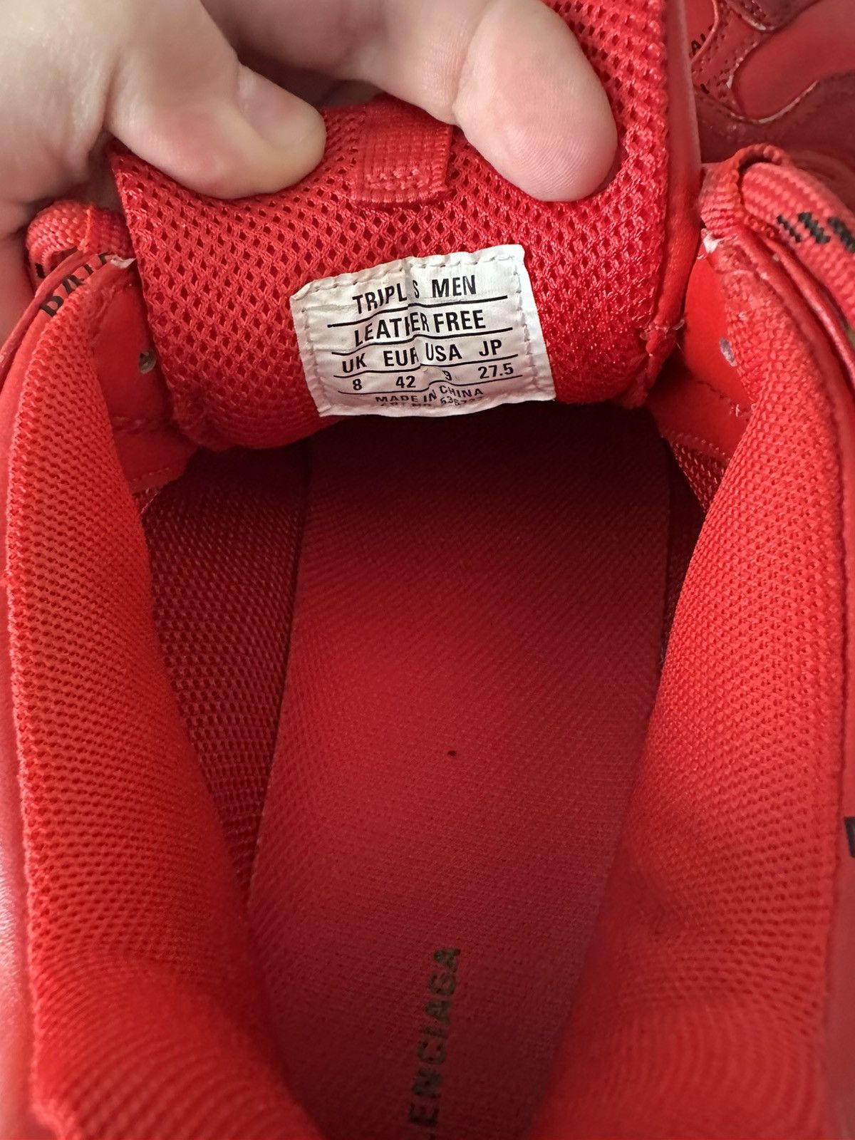 Balenciaga balenciaga triple s red and black Size US 9 / EU 42 - 7 Thumbnail