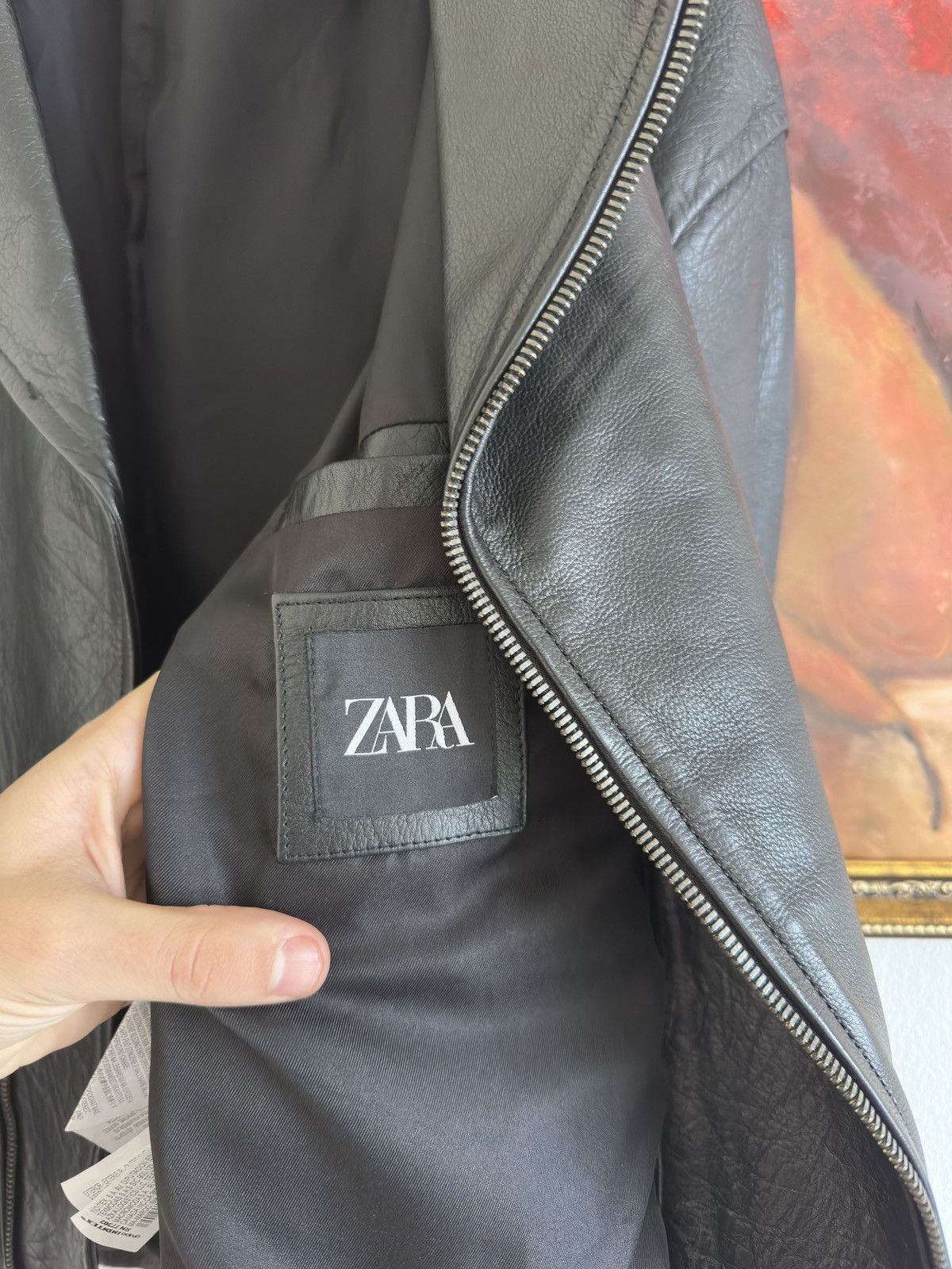 Genuine Leather Zara Relaxed Fit Buffalo Leather Jacket Limited Edition Size US L / EU 52-54 / 3 - 8 Thumbnail