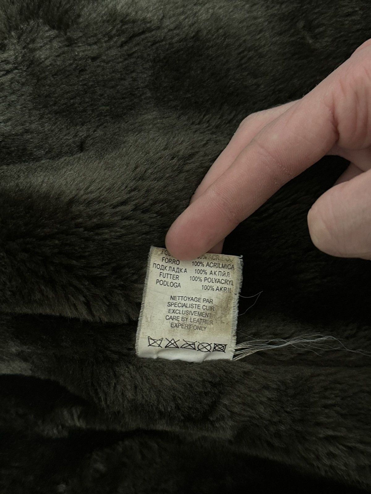 Other Vintage Y2K NAF NAF Leather Shearling Jacket M Size Size M / US 6-8 / IT 42-44 - 10 Thumbnail