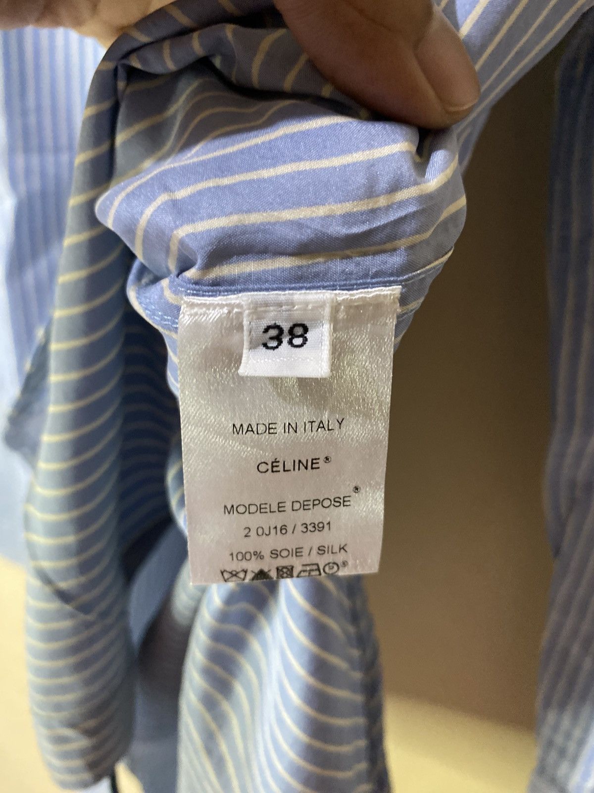 Celine Celine by Phoebe Philo Silk Button Shirt Size XS / US 0-2 / IT 36-38 - 5 Thumbnail