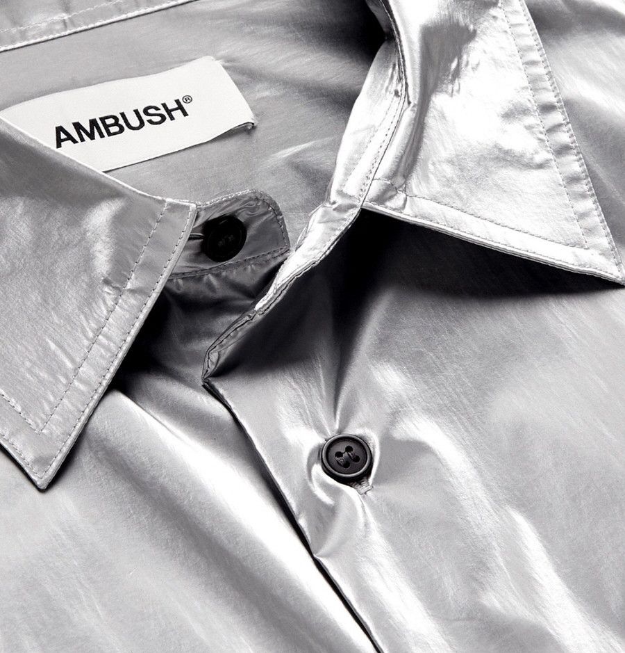 Ambush Design AMBUSH Oversized Metallic Coated-Shell Shirt Size US M / EU 48-50 / 2 - 2 Thumbnail