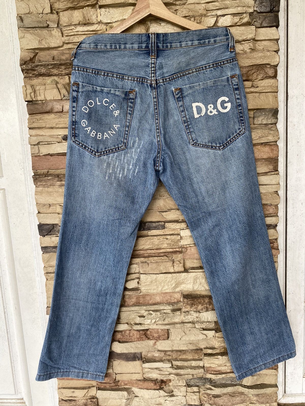Dolce & Gabbana Vintage Dolce & Gabbana Distressed Ripped Jeans Size US 32 / EU 48 - 1 Thumbnail