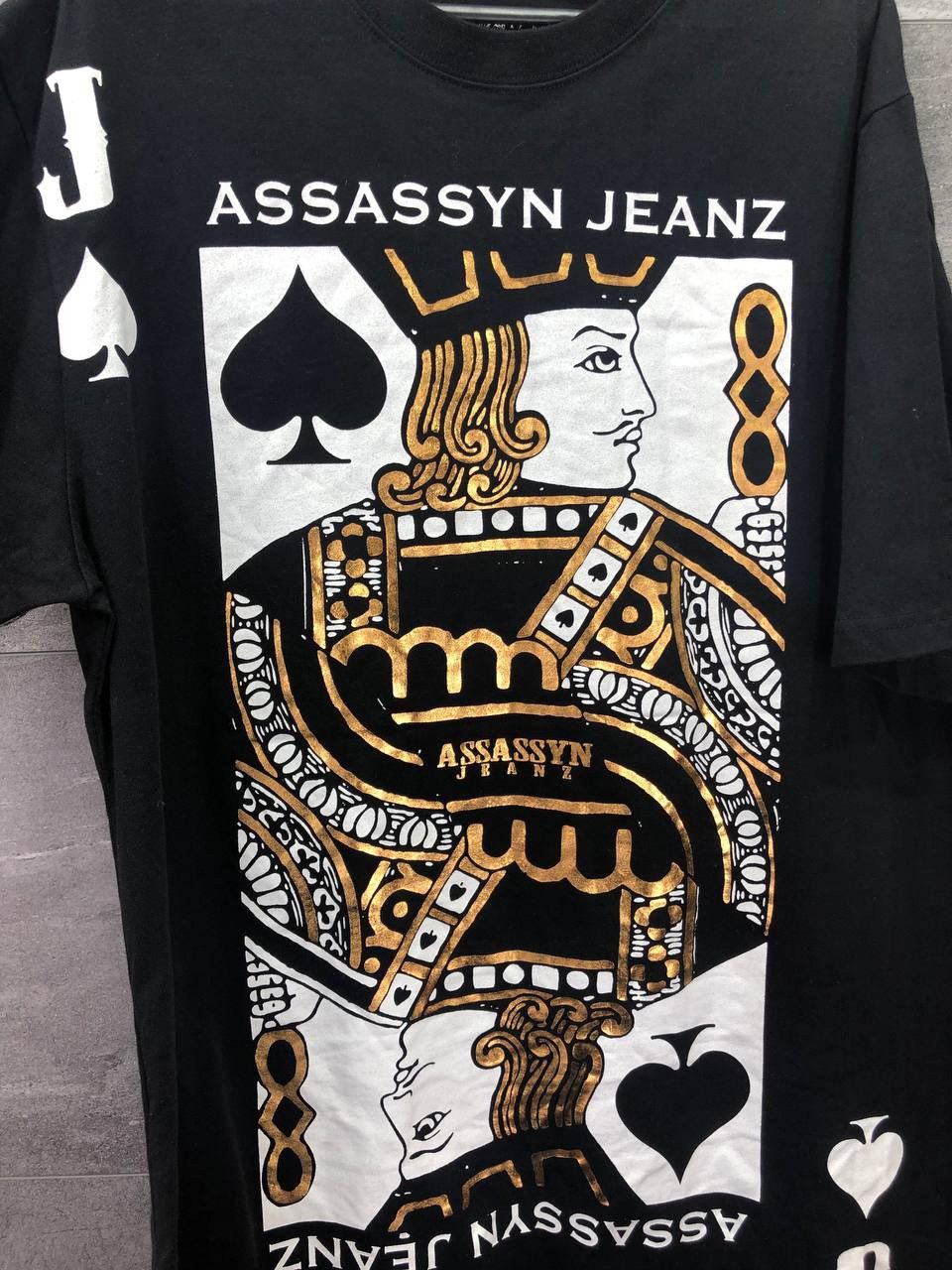 Japanese Brand × Vintage Assassyn Jeanz Black T-Shirt Japanese style Rare Size M Size US M / EU 48-50 / 2 - 5 Thumbnail